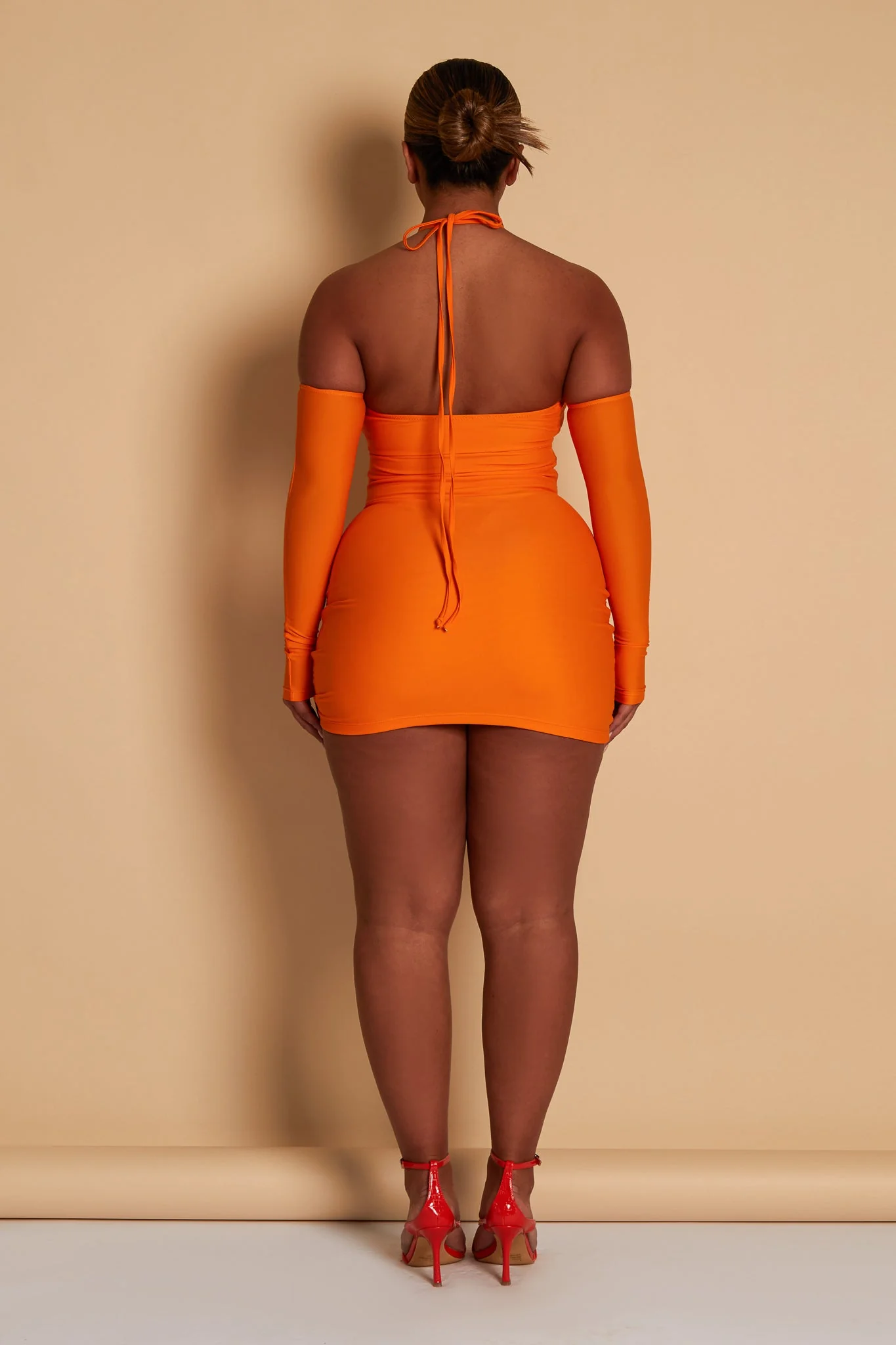 Orange Ruched Mini - Image 6