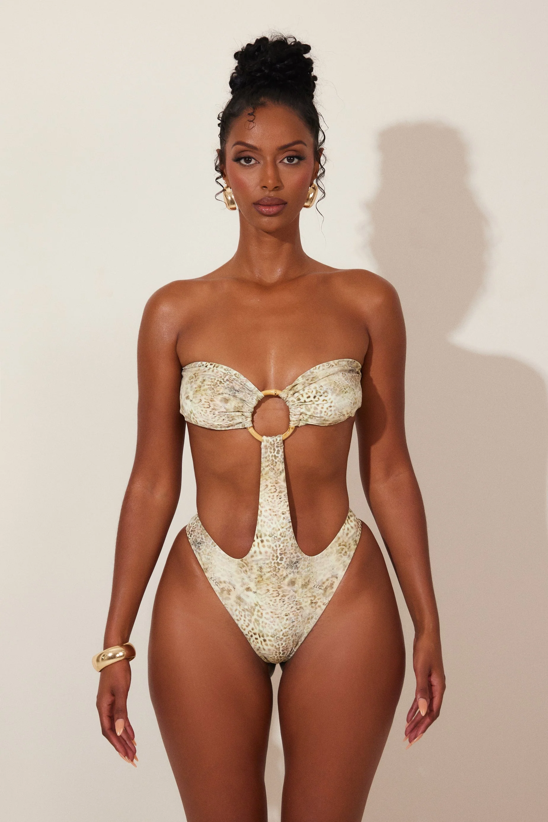 The Tamila Swimsuit in Leopard Print - Image 3