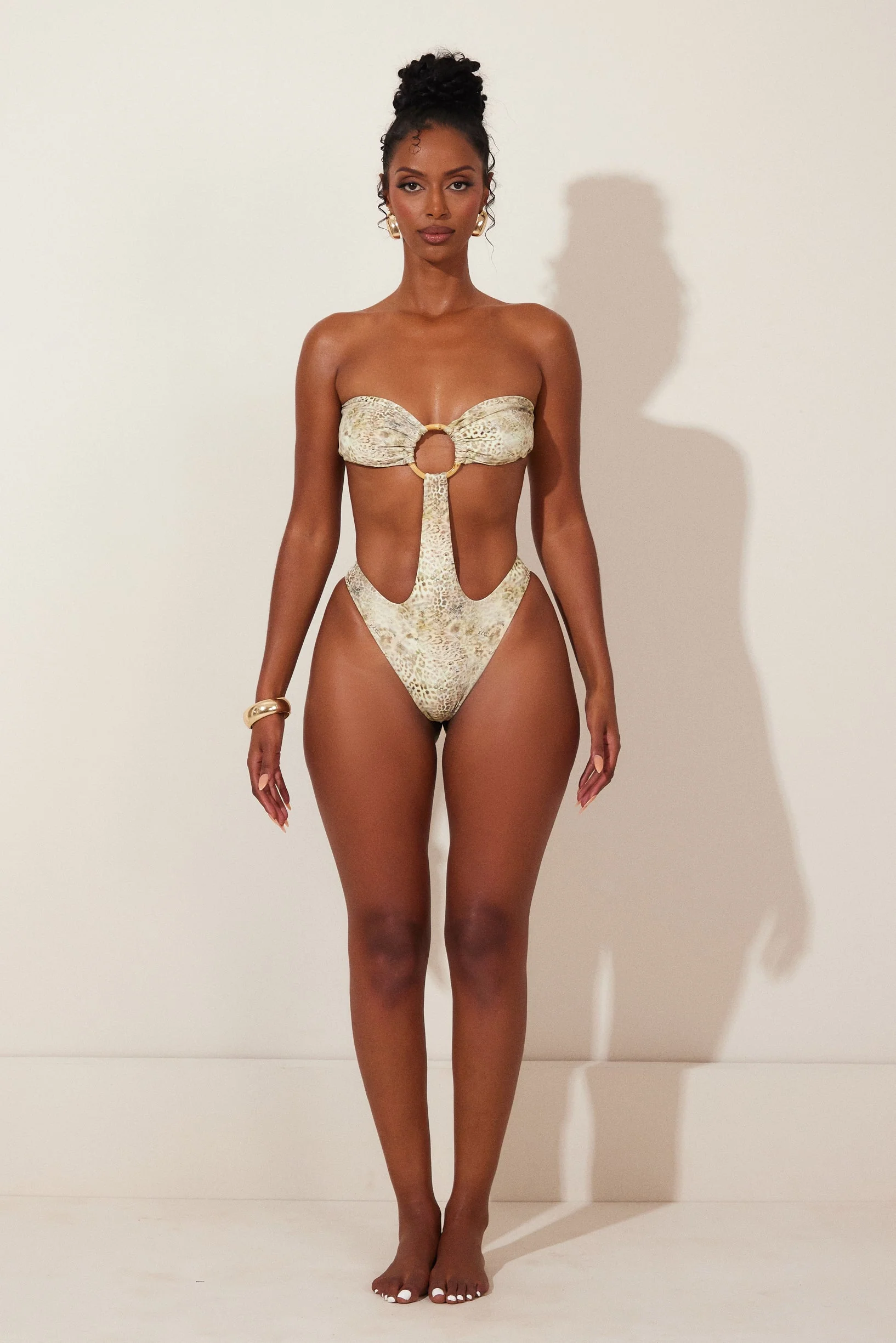 The Tamila Swimsuit in Leopard Print - Image 4