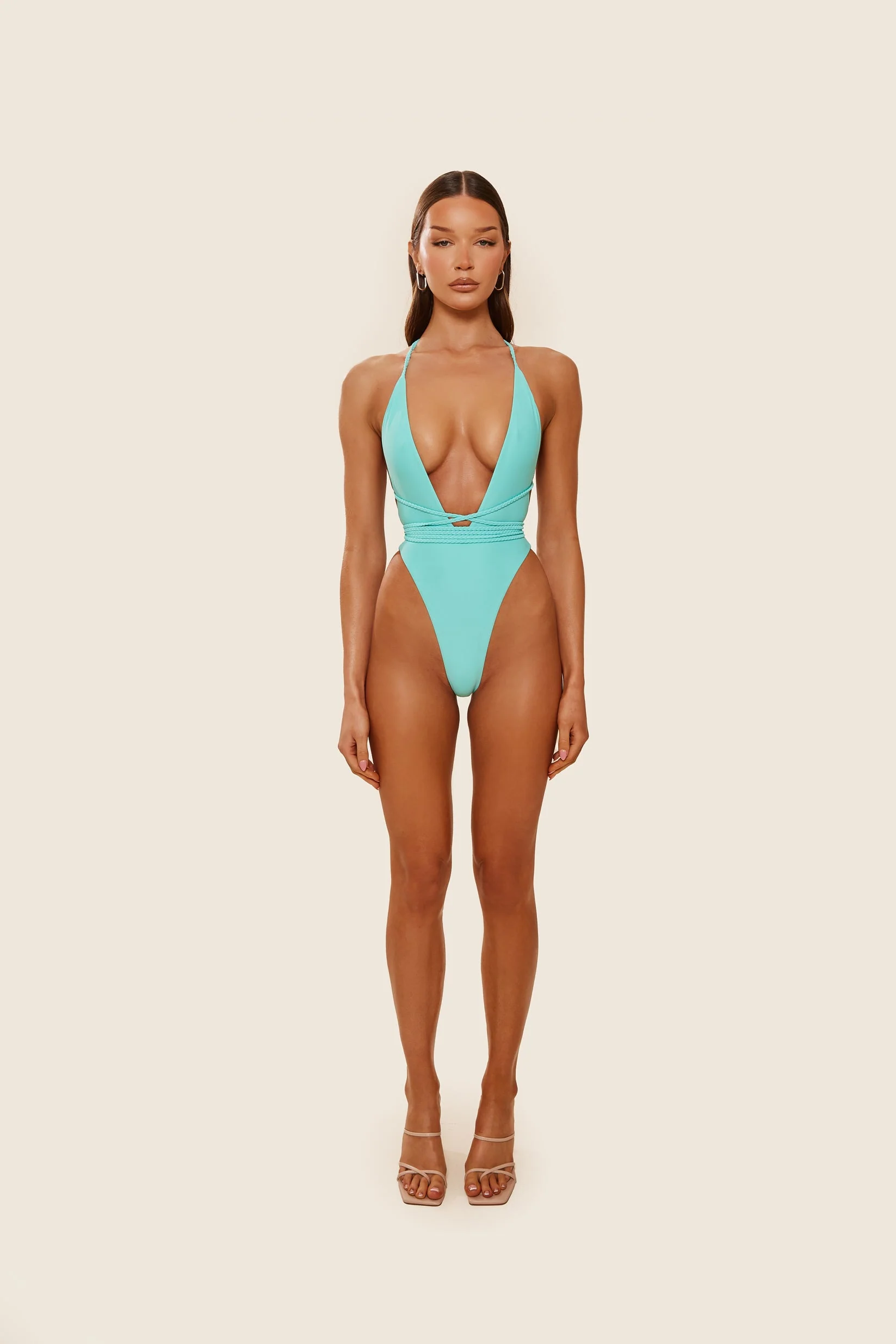 Fishtail Swim in Aqua Blue - Image 10