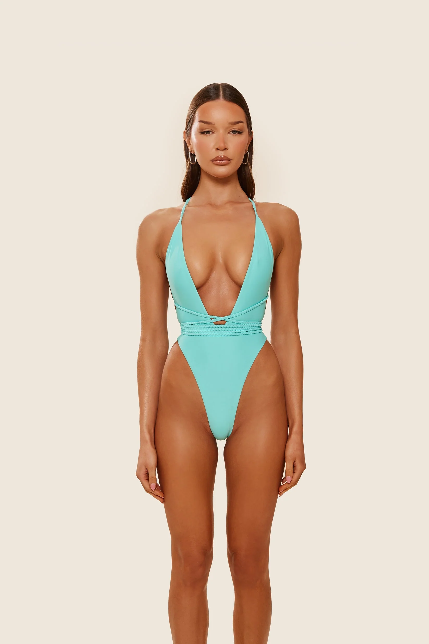 Fishtail Swim in Aqua Blue - Image 11