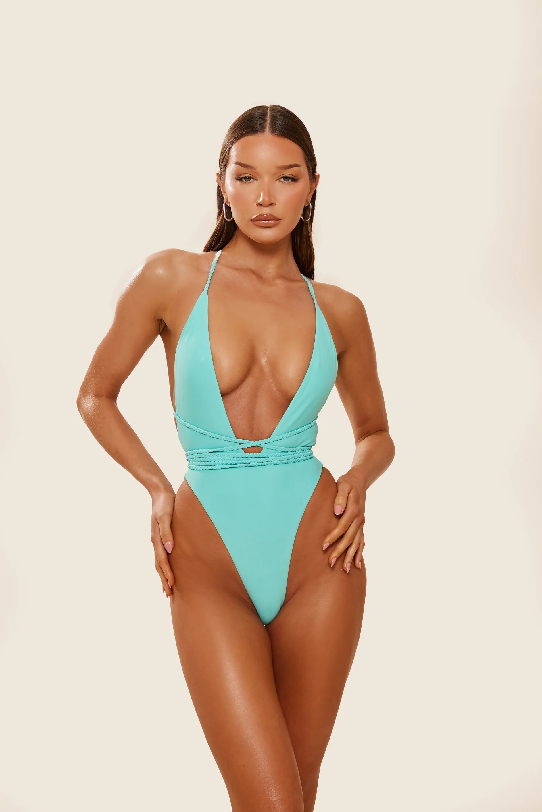 Fishtail Swim in Aqua Blue - Image 13