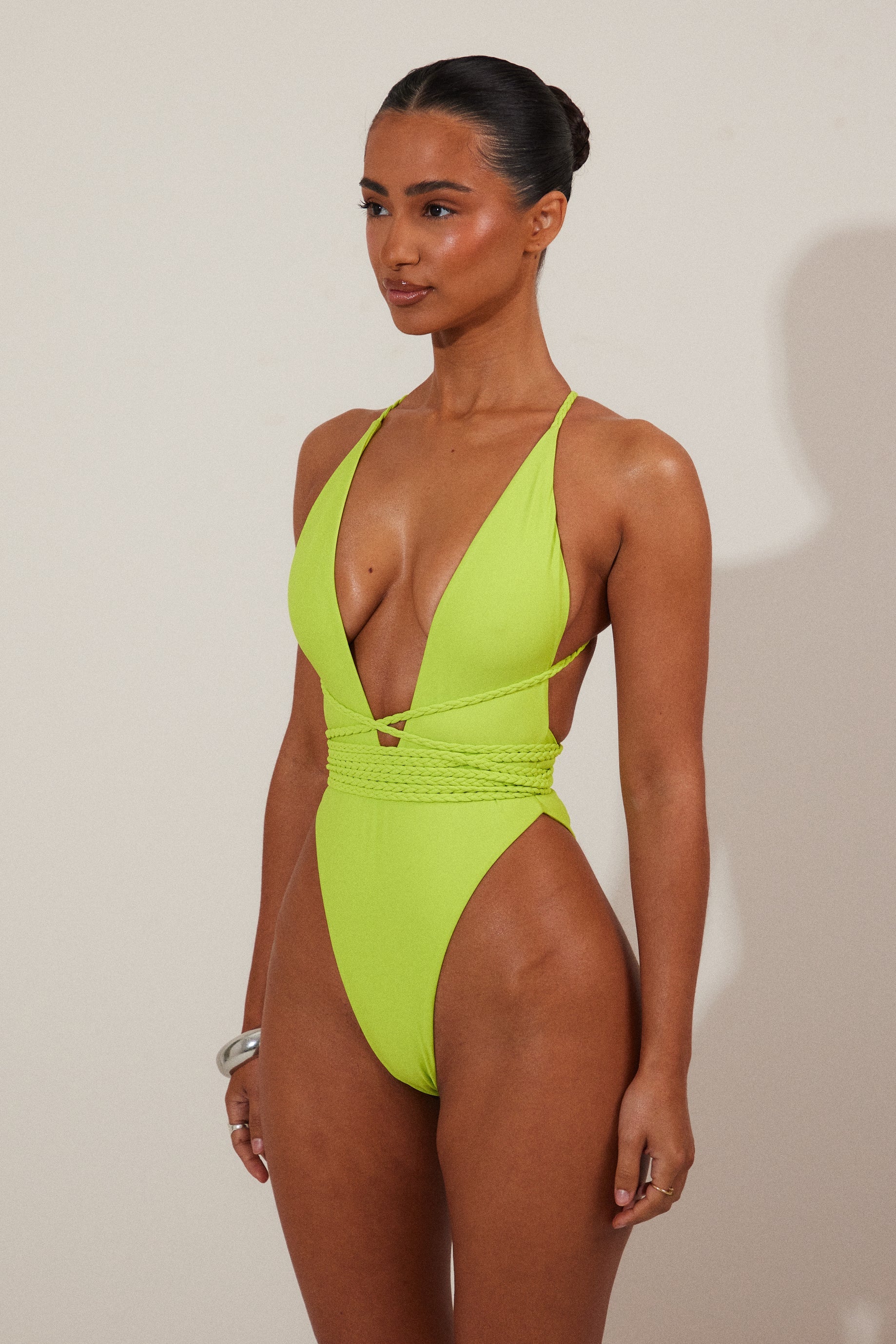 The Fishtail Swim in Lime