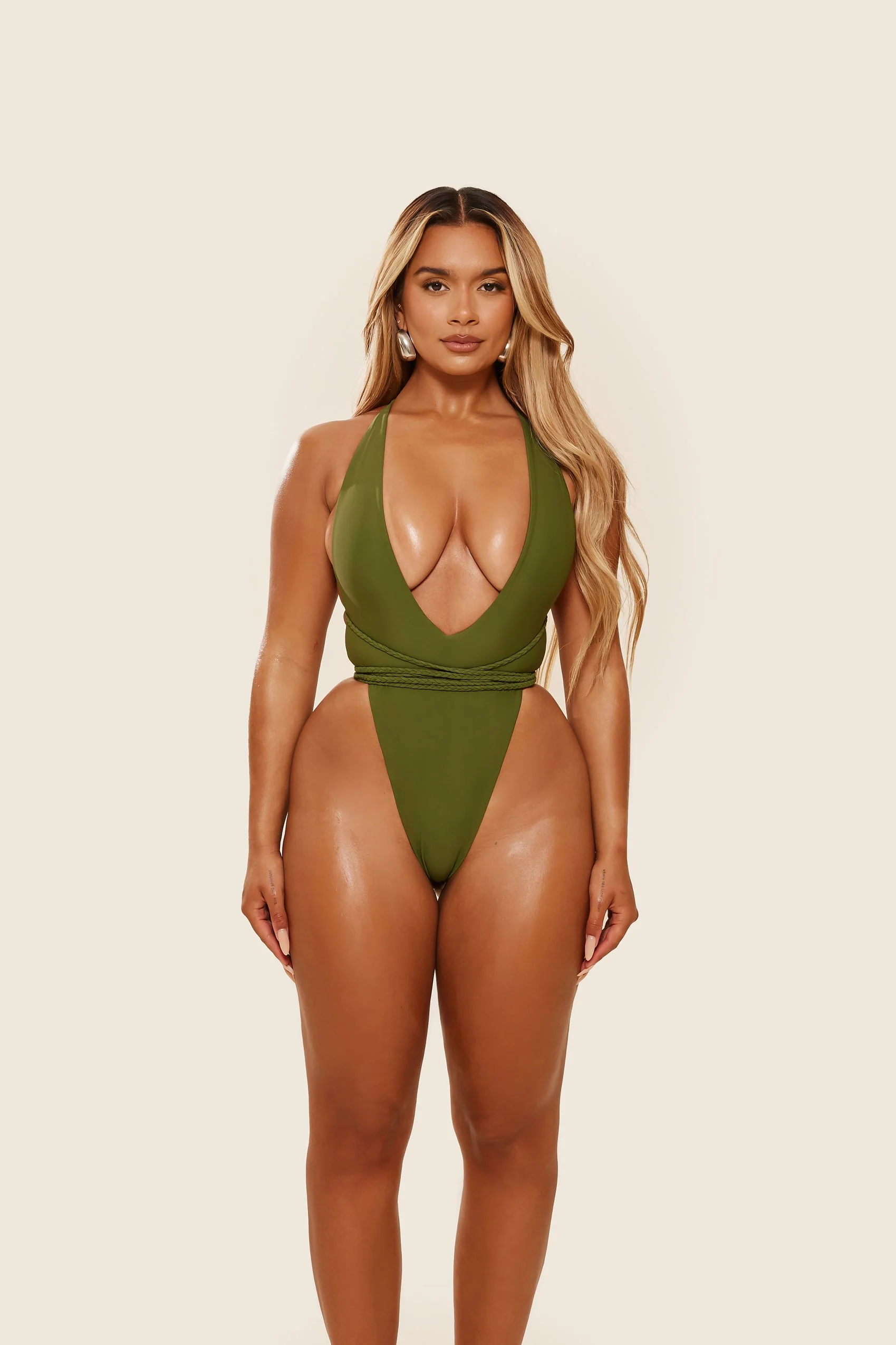 The Fishtail Swim in Olive - Image 6