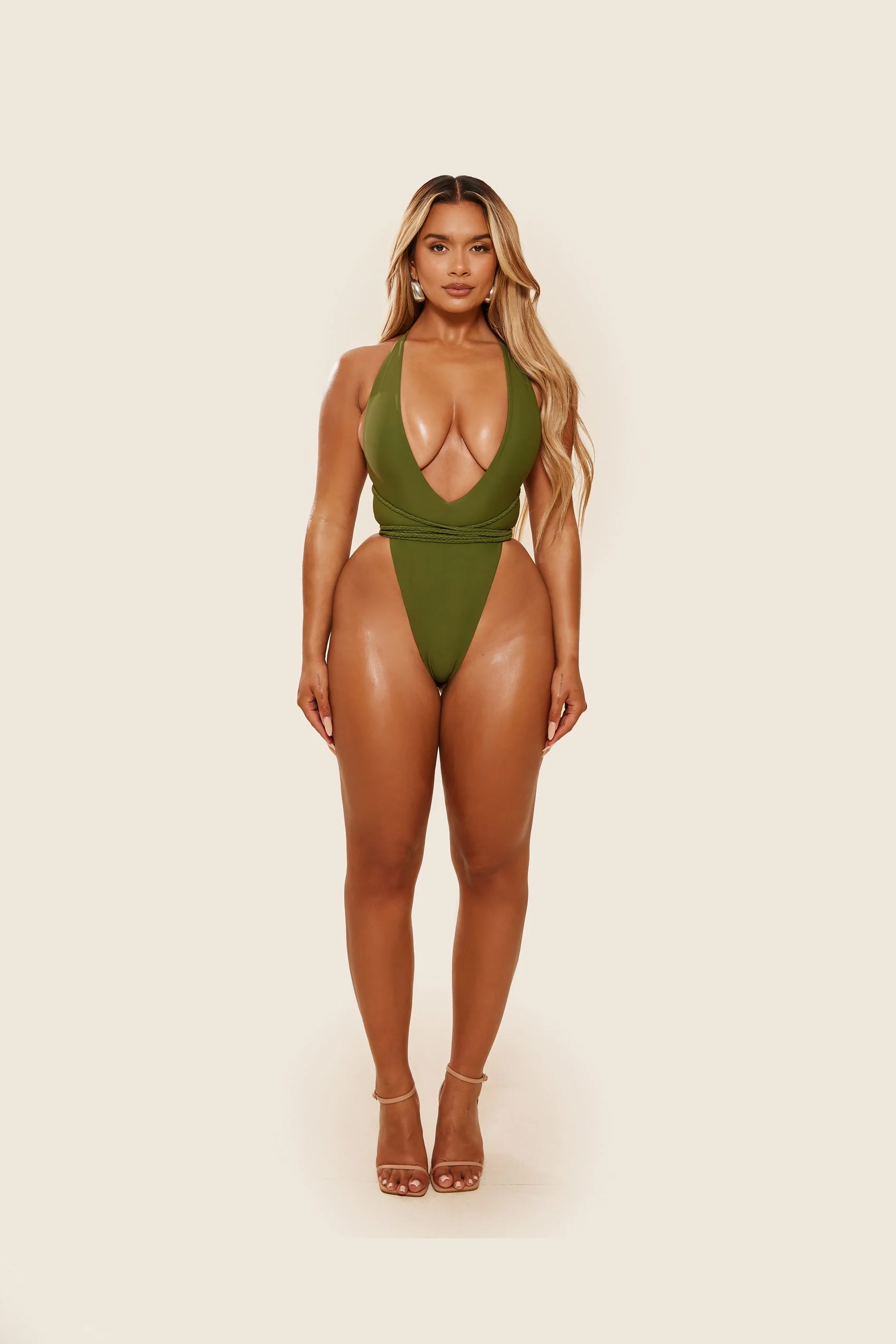 The Fishtail Swim in Olive - Image 7