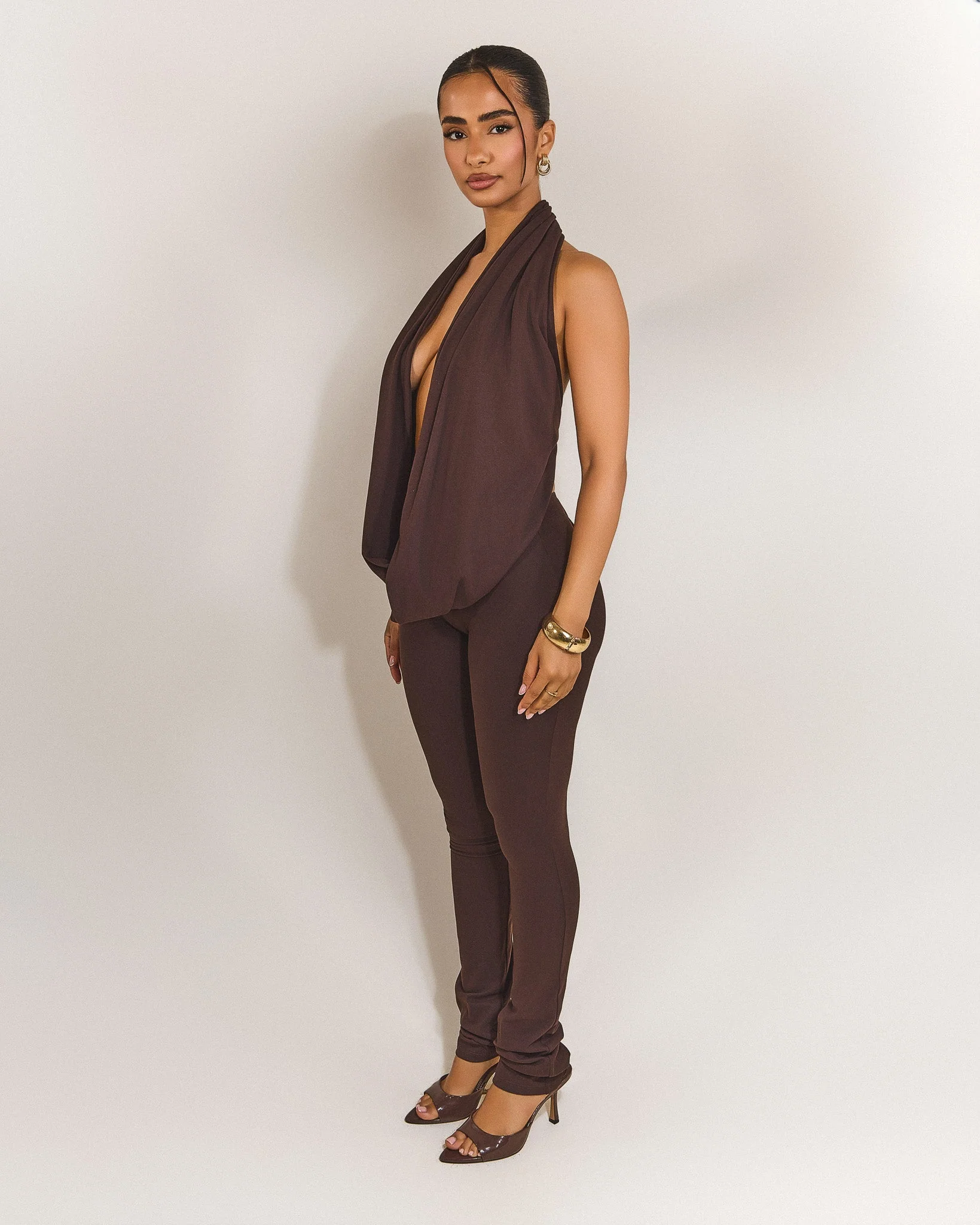 The Leia Top in Brown - Image 4