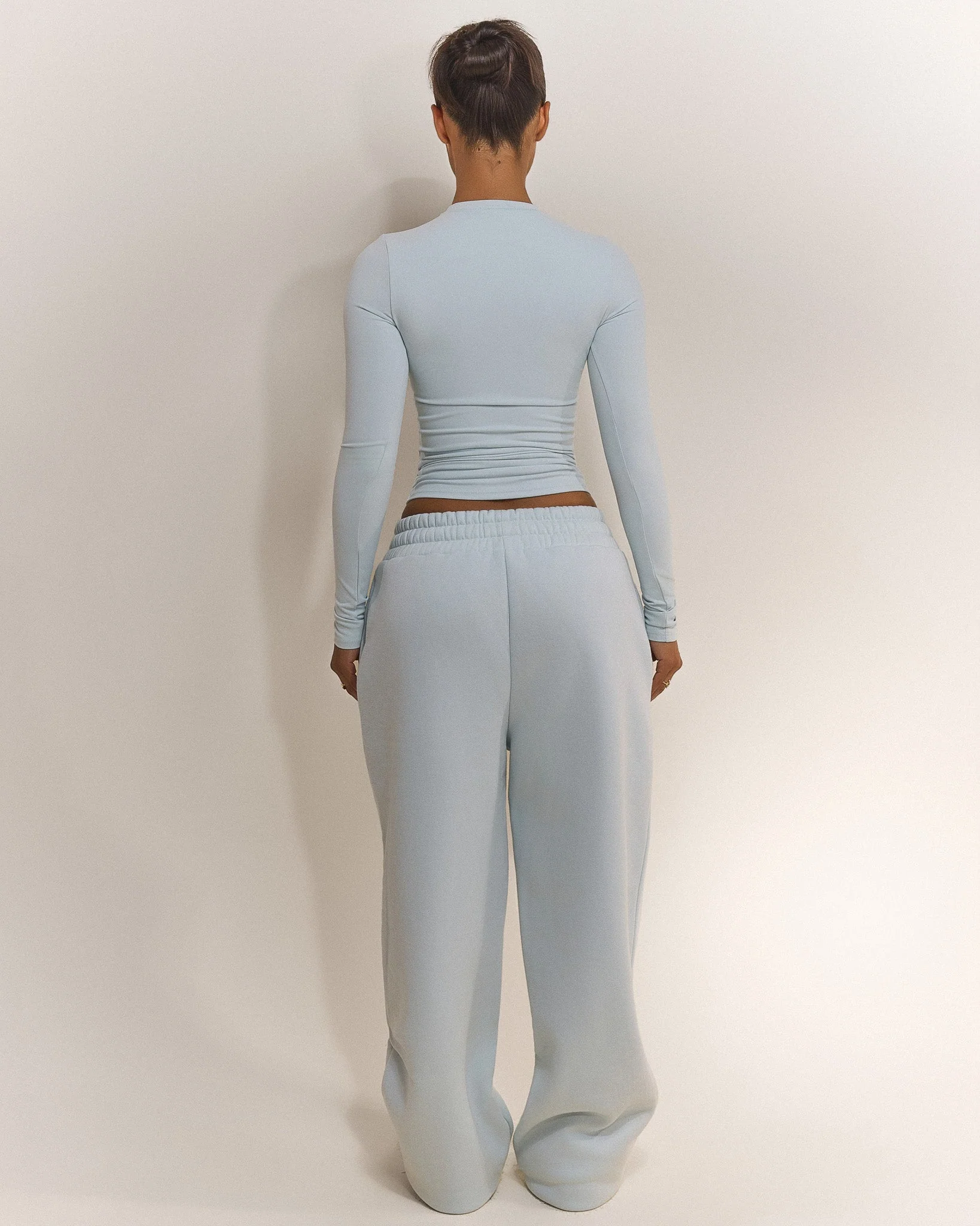 The Sculpt Long Sleeve Top in Baby Blue - Image 3