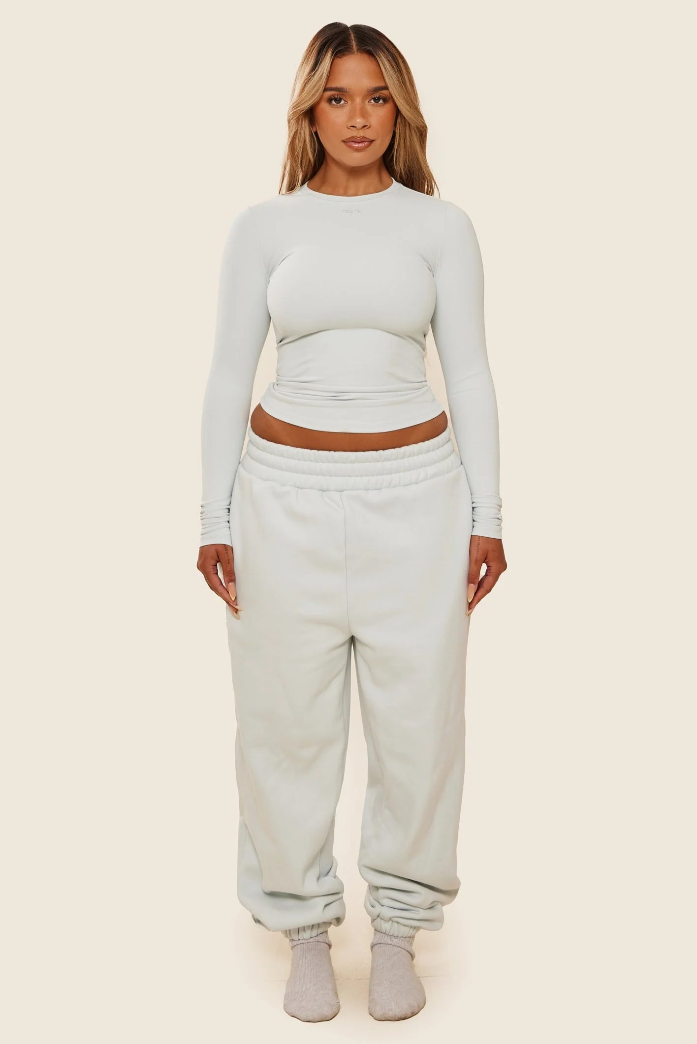 The Sculpt Long Sleeve Top in Baby Blue - Image 7