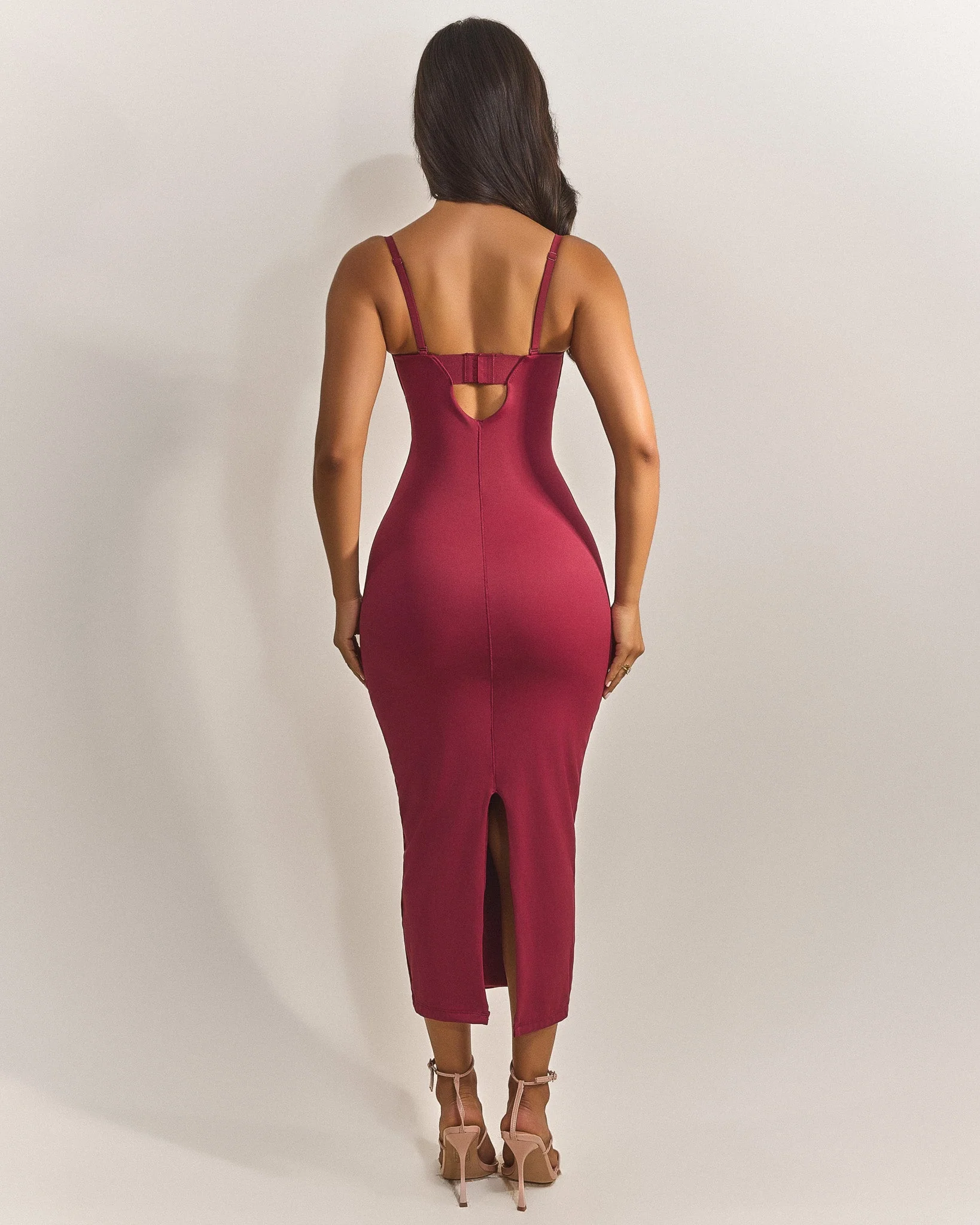 The Sculpt Midaxi in Red - Image 6