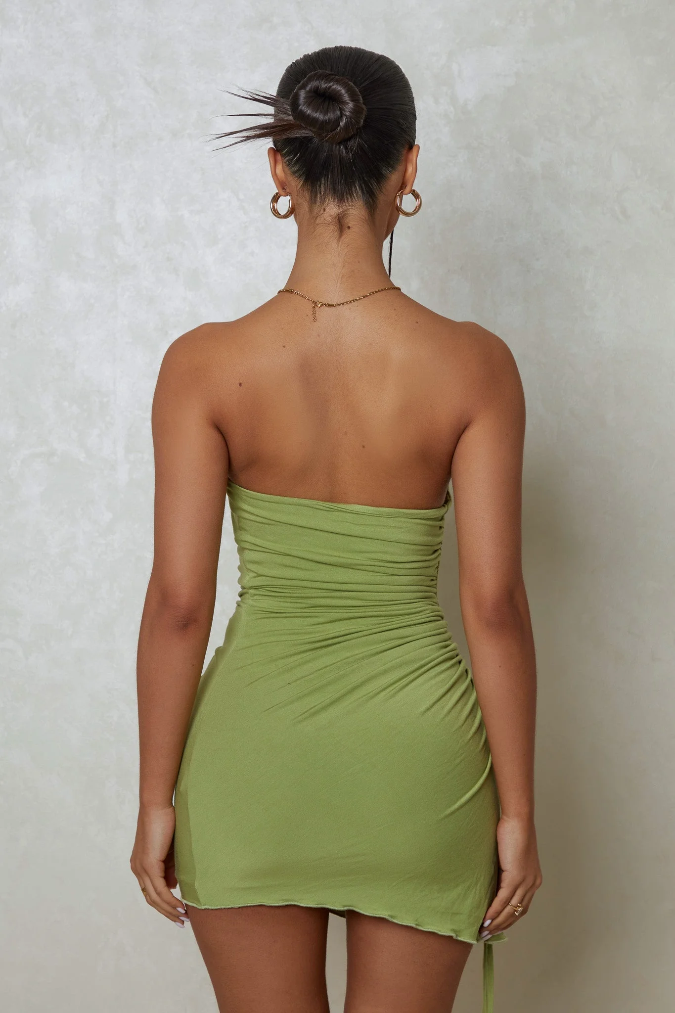 The Bandeau Ruche Mini in Green - Image 5