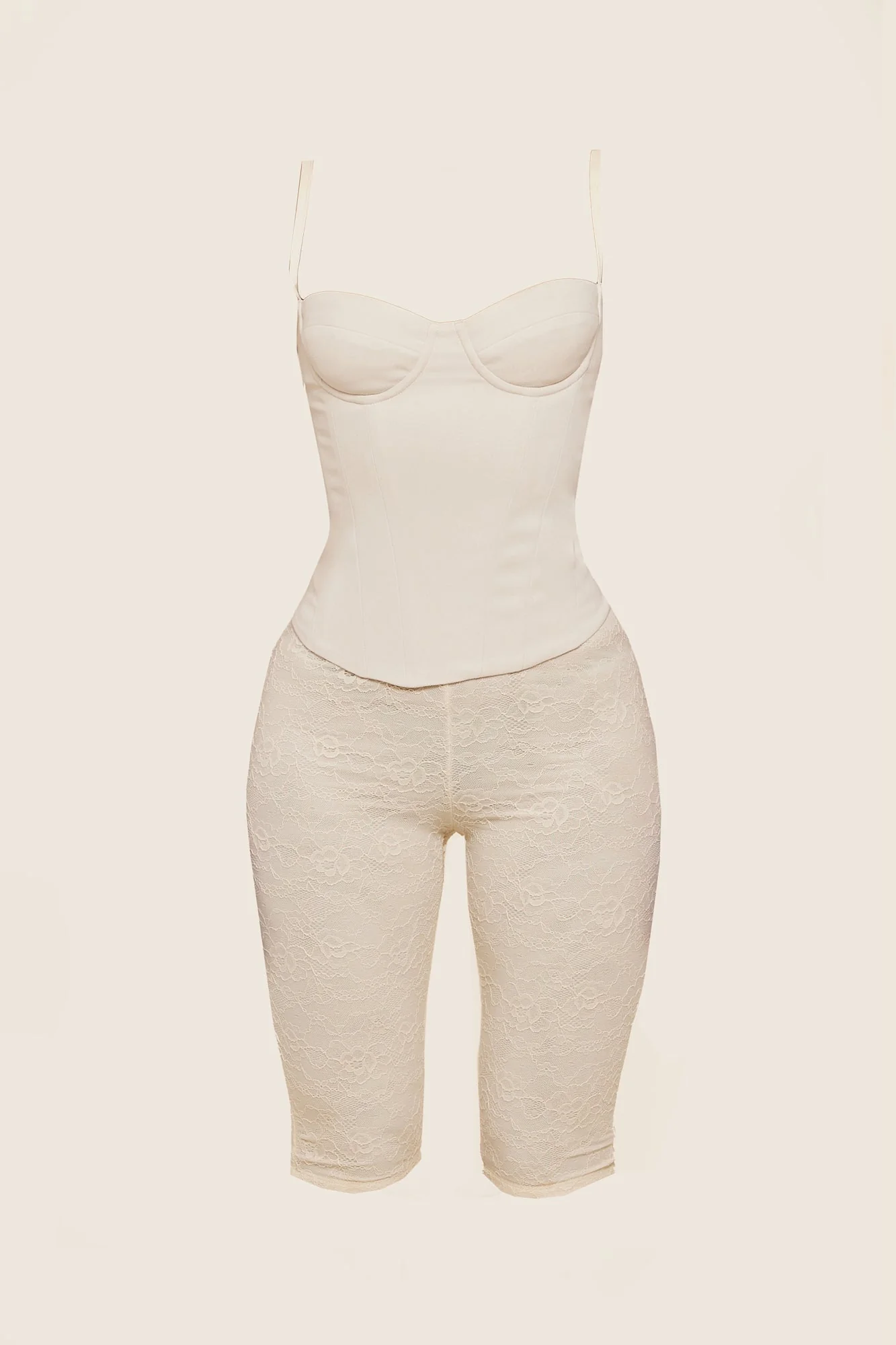 The Brielle Capri Bottoms in Off White - Image 12