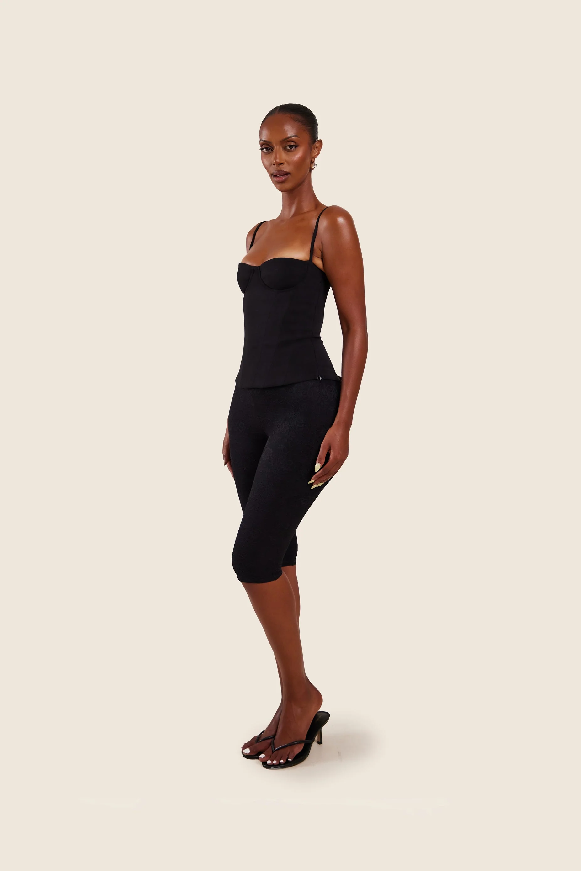 The Brielle Capri Bottoms in Black - Image 12