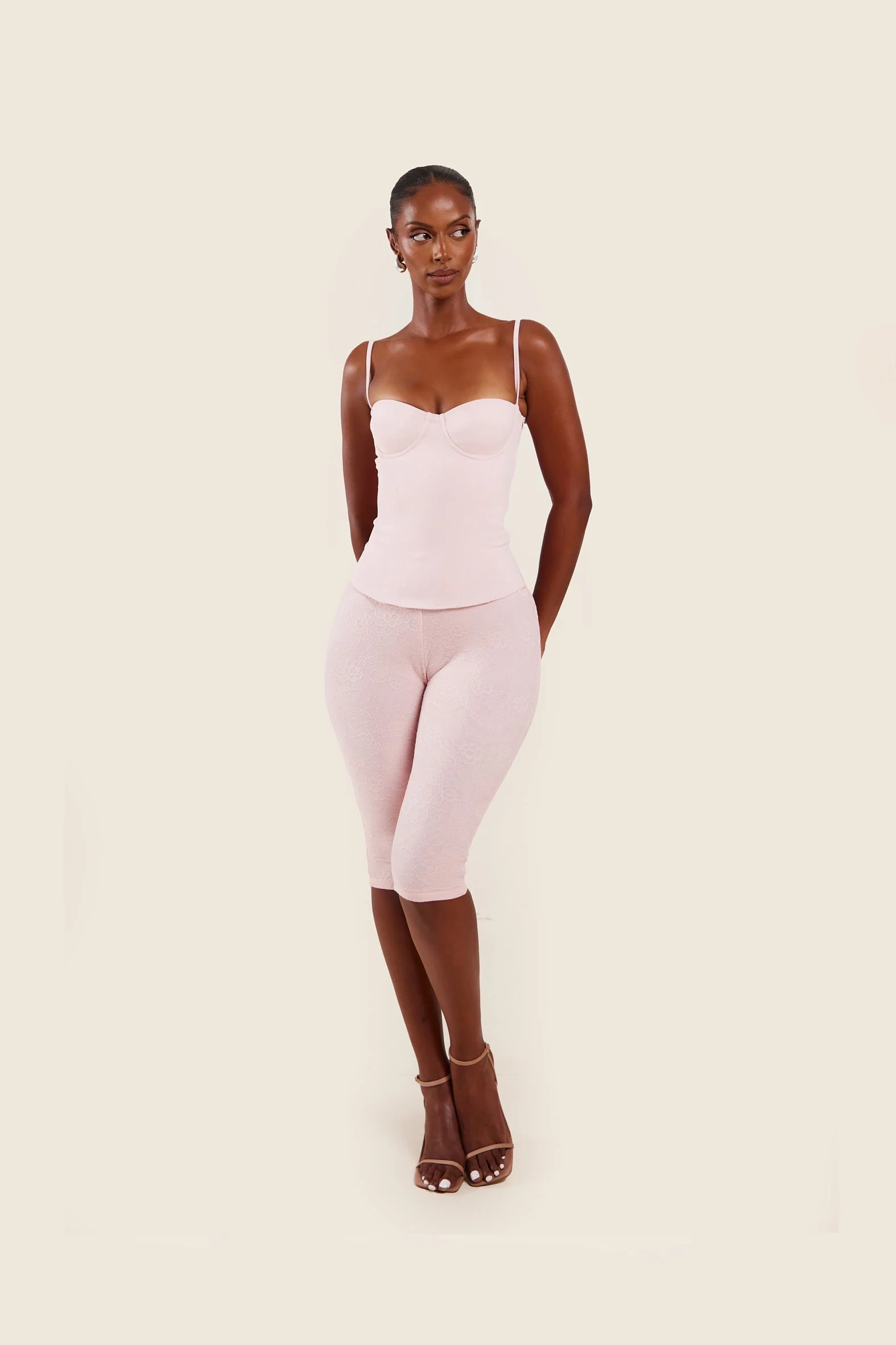The Brielle Capri Bottoms in Baby Pink - Image 10