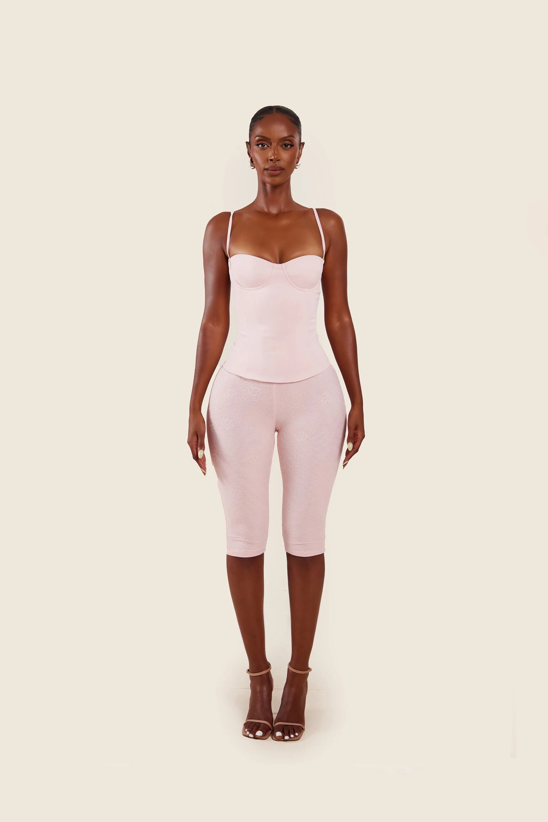 The Brielle Capri Bottoms in Baby Pink - Image 7