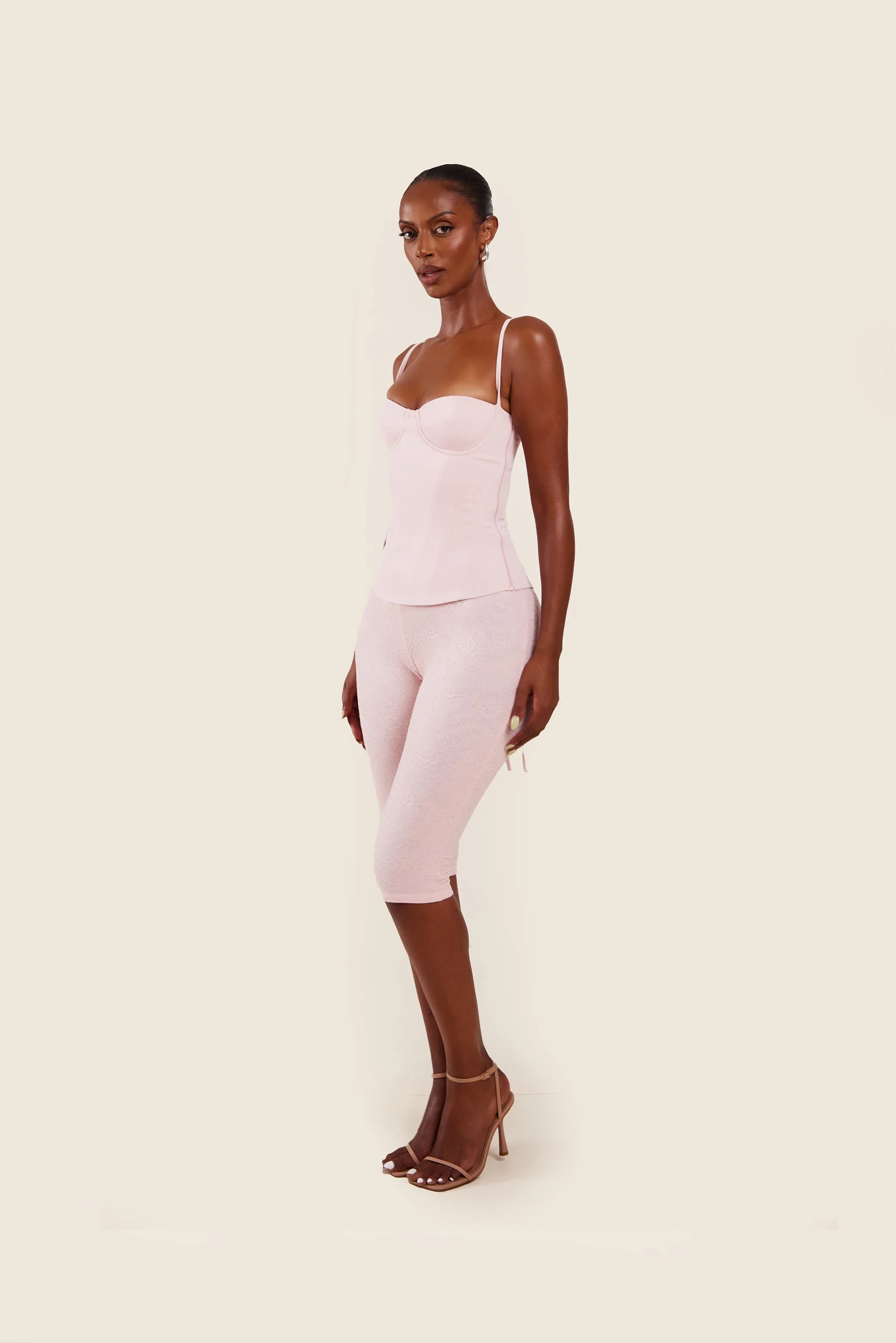 The Brielle Capri Bottoms in Baby Pink - Image 8