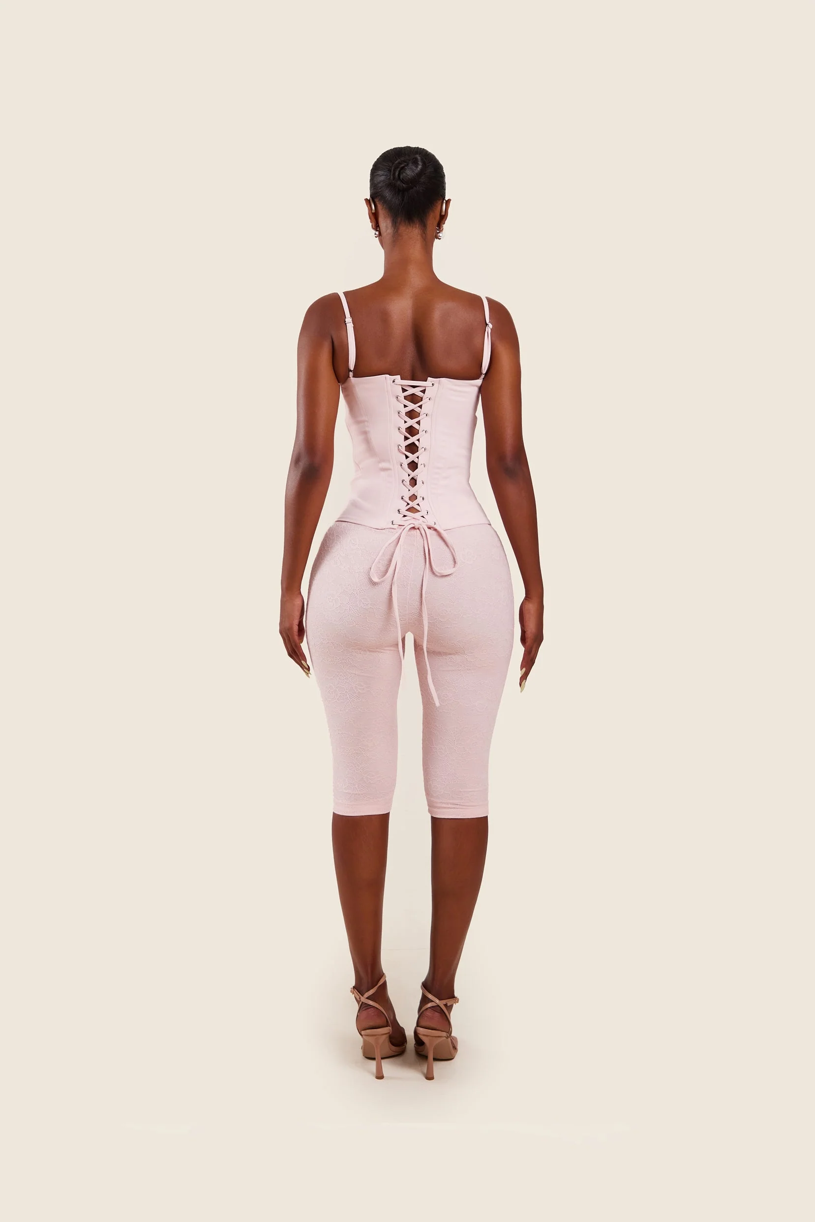 The Brielle Capri Bottoms in Baby Pink - Image 9