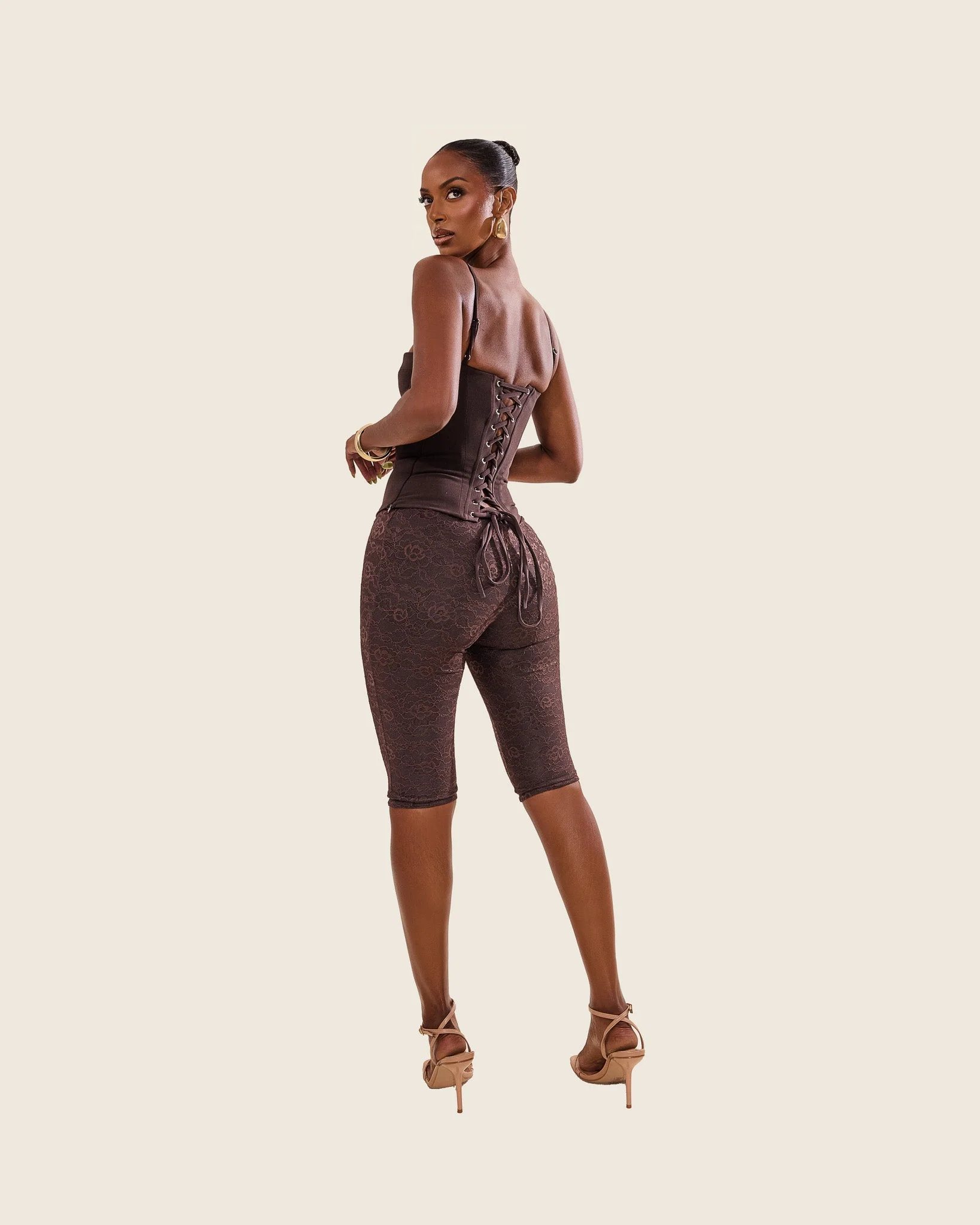 The Brielle Capri Bottoms in Brown - Image 12