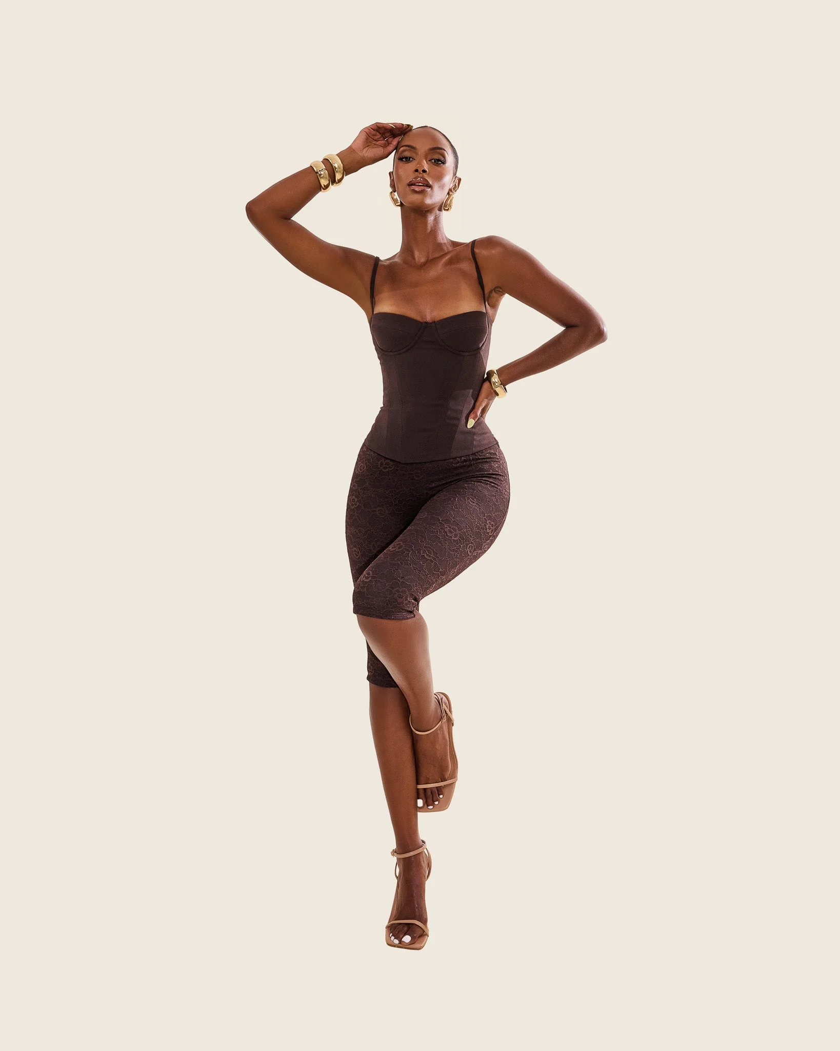 The Brielle Capri Bottoms in Brown - Image 13