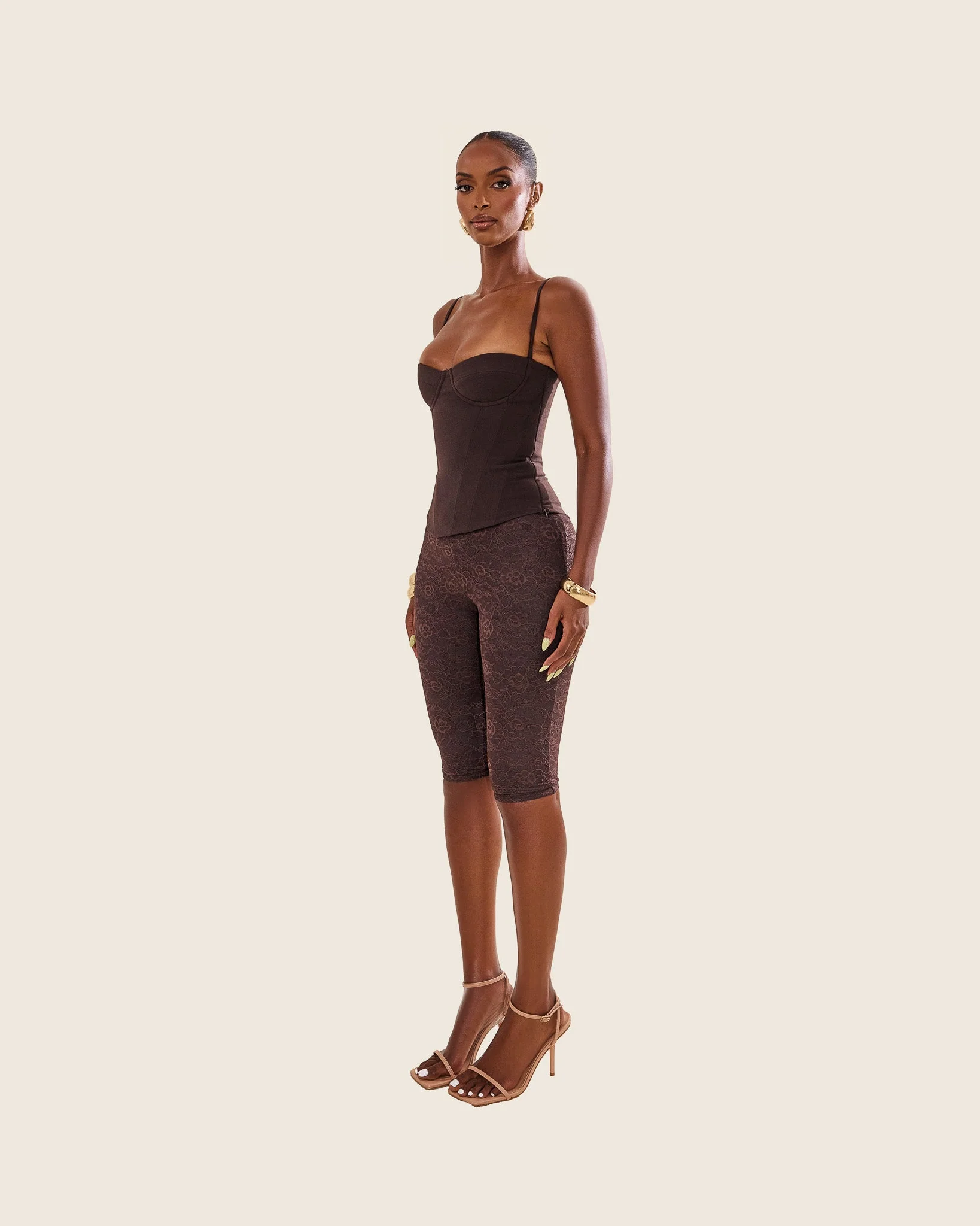The Brielle Capri Bottoms in Brown - Image 14