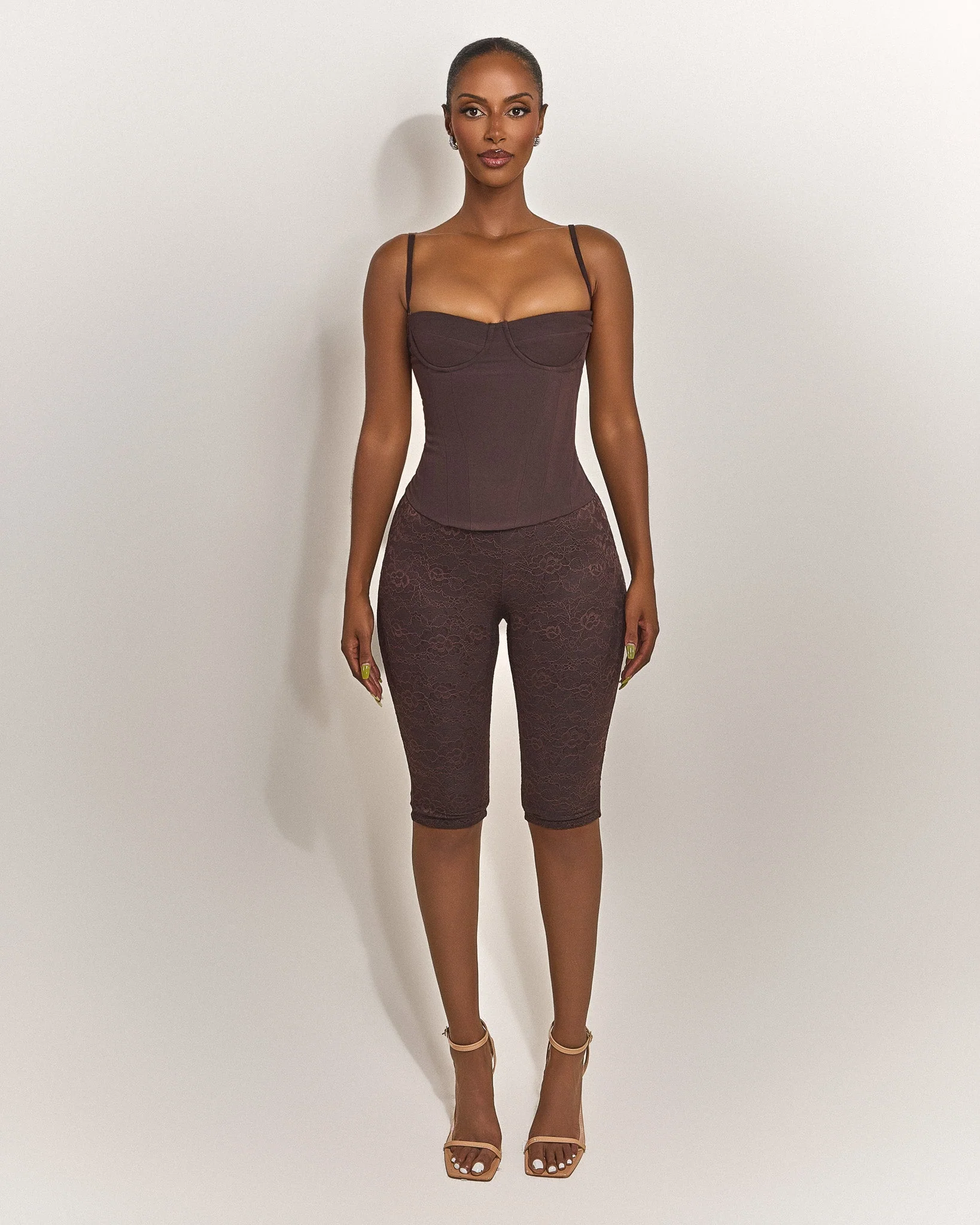 The Brielle Capri Bottoms in Brown - Image 7