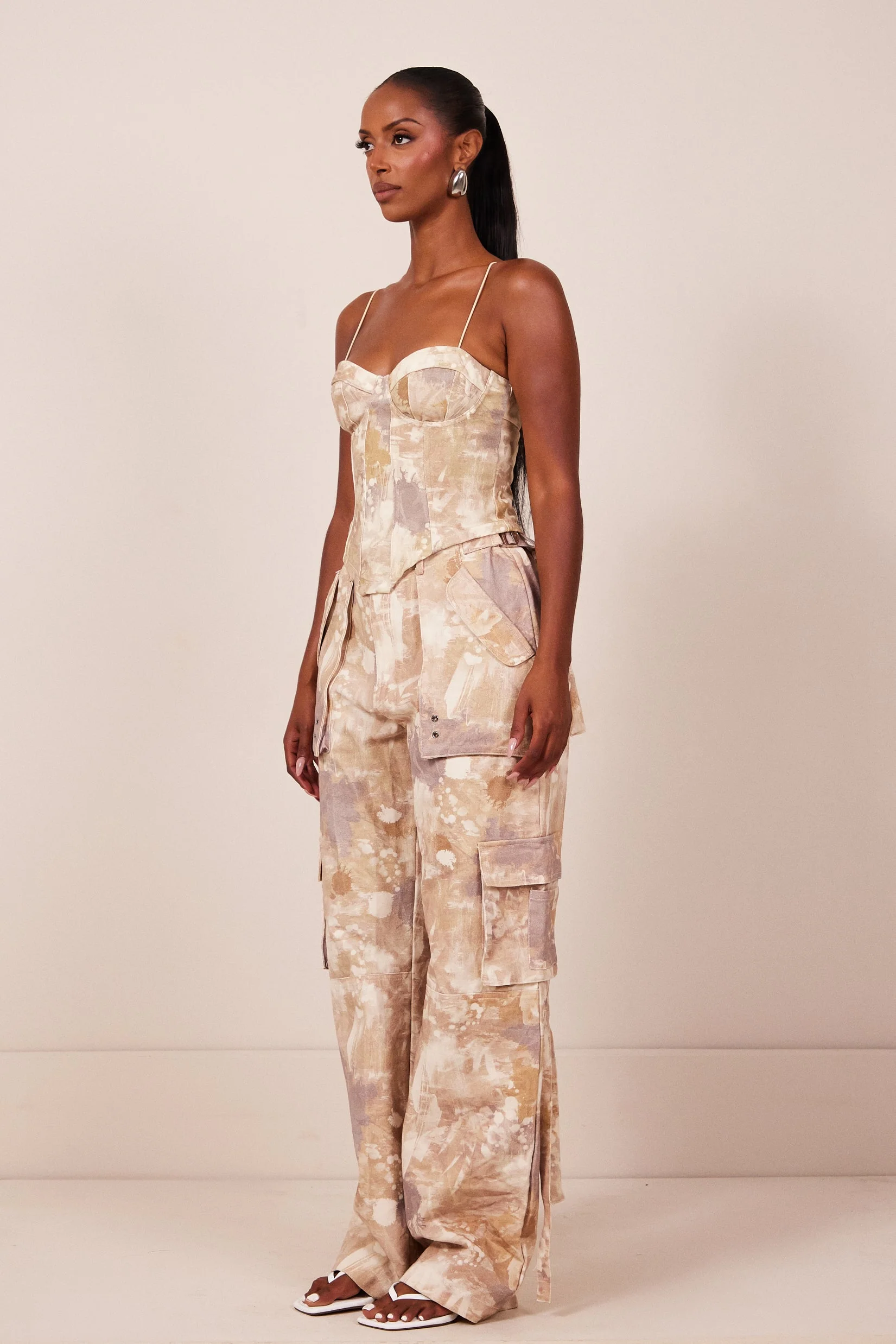 The Mars Cargo Corset in Cream - Image 4