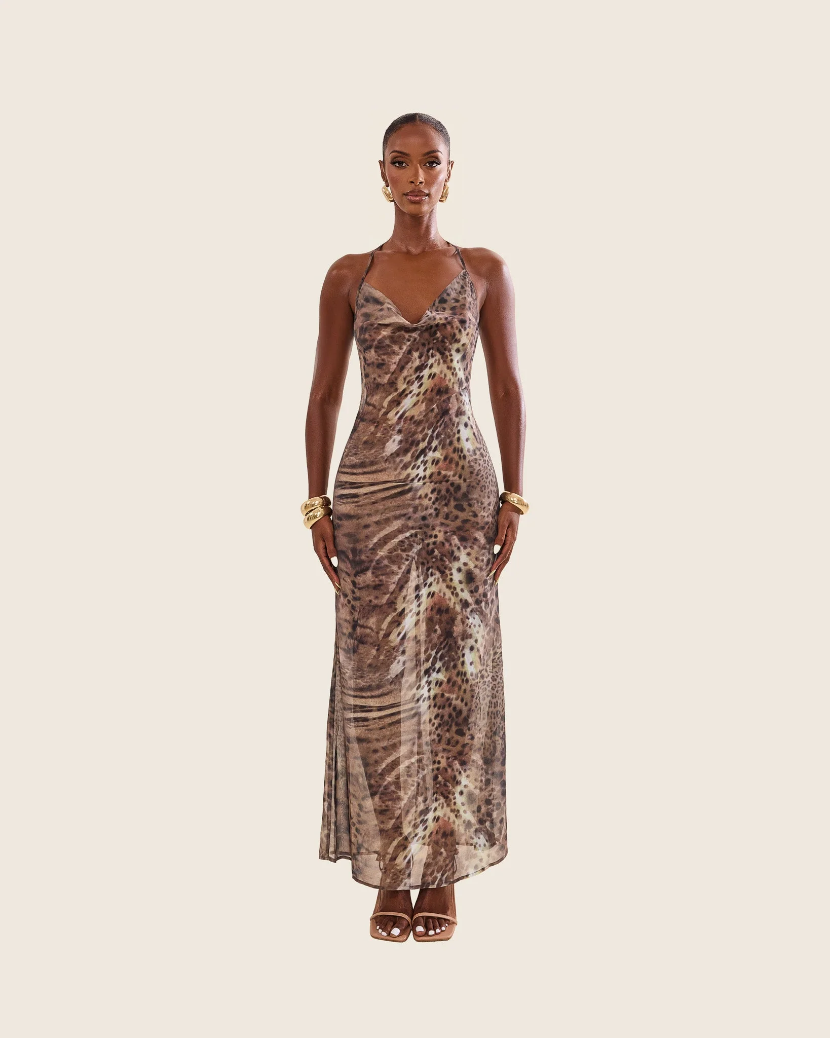The Aayla Maxi in Animal Print - Image 2