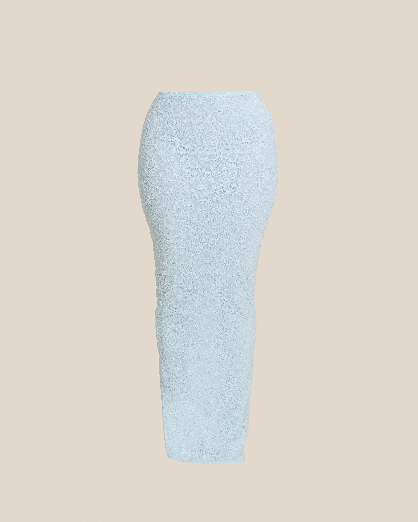 The Cinched Lace Corset Maxi Set in Blue - Image 12
