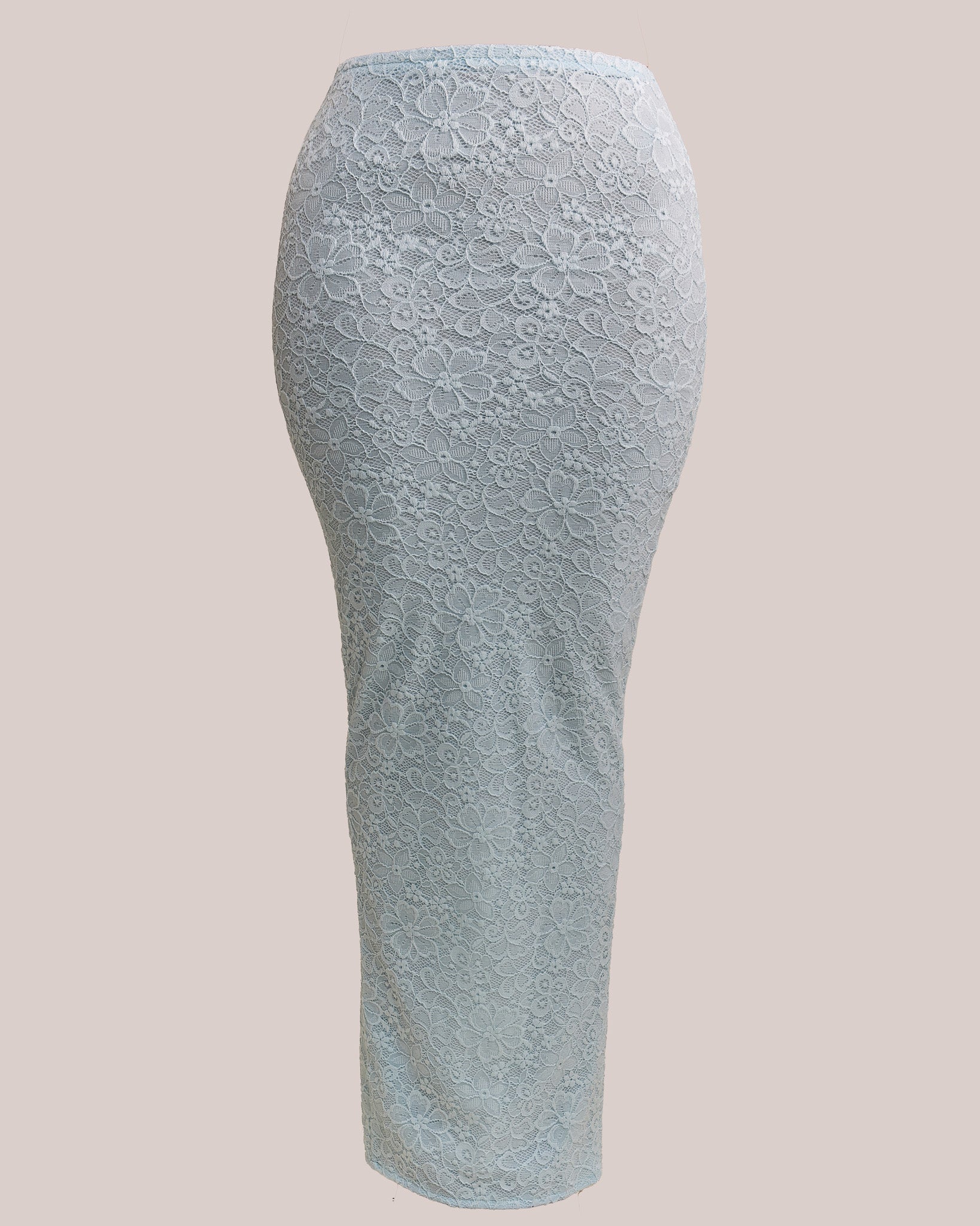 The Cinched Lace Corset Maxi Set in Blue - Image 22