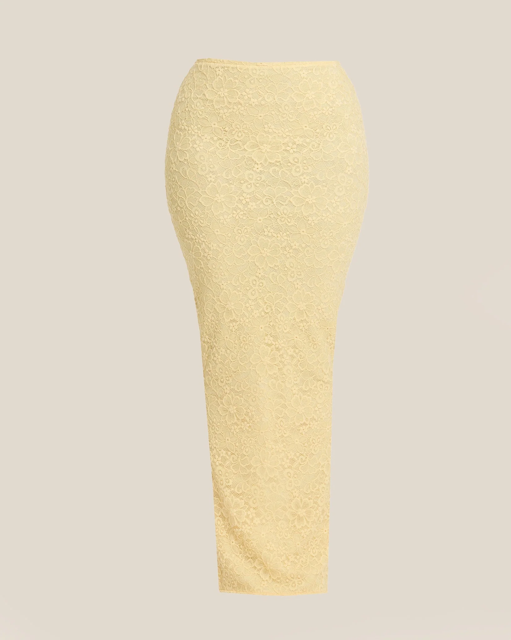 The Cinched Lace Corset Maxi Set in Yellow - Image 10