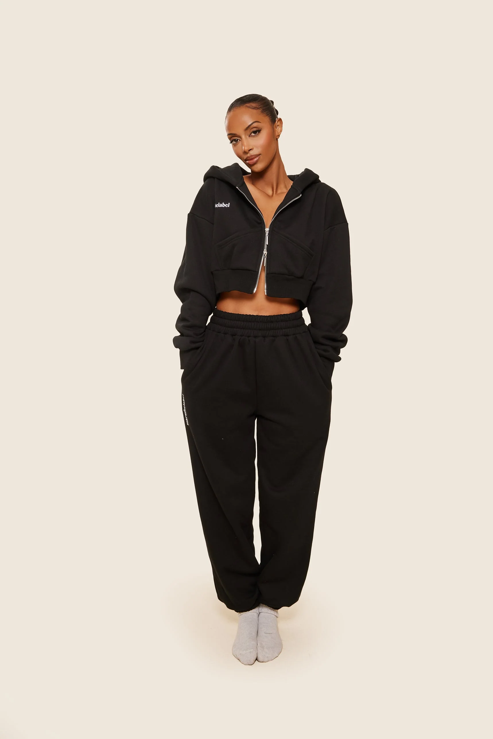 The Classics Cuffed Joggers in Black - Image 6