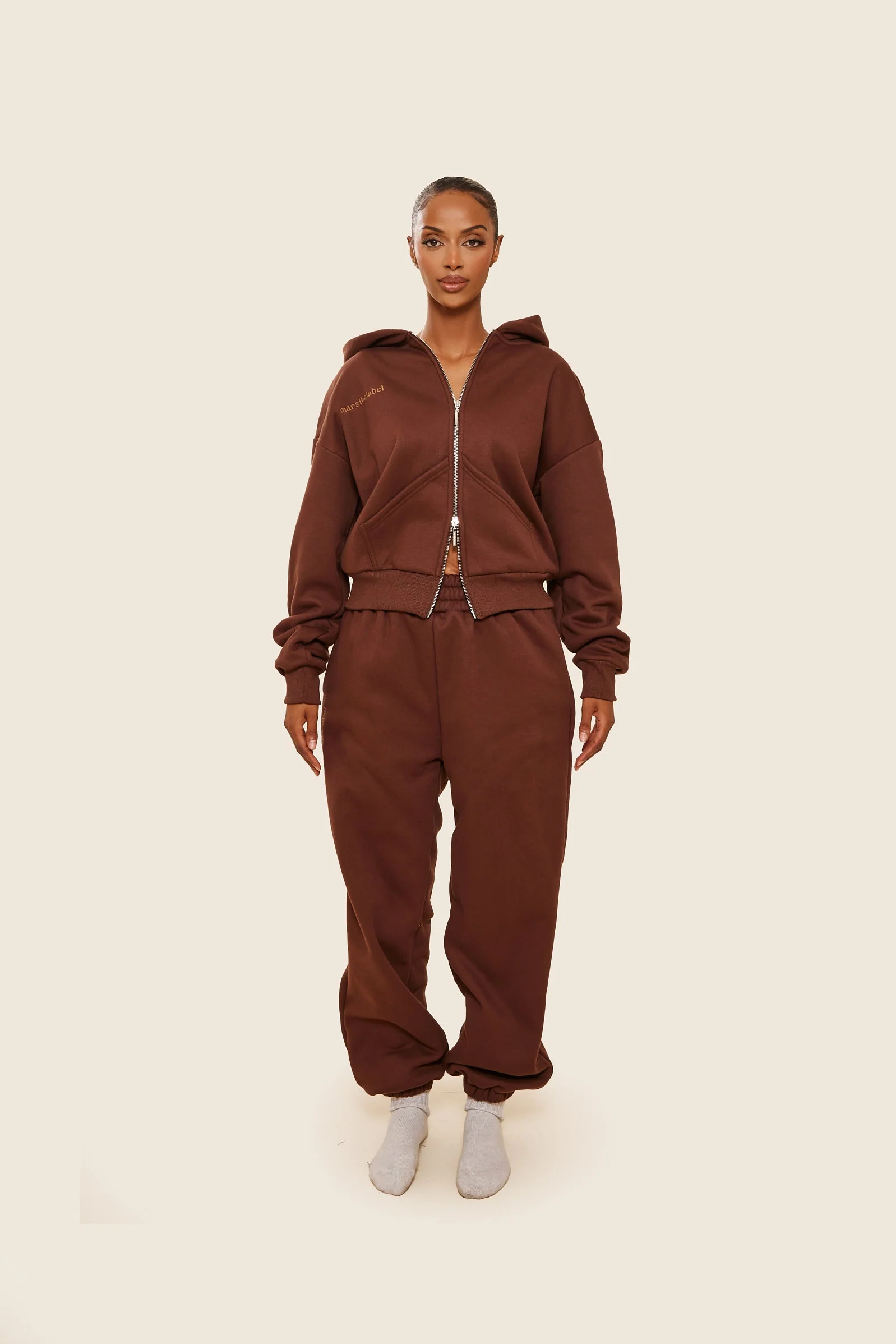 The Classics Cuffed Joggers in Brown - Image 5