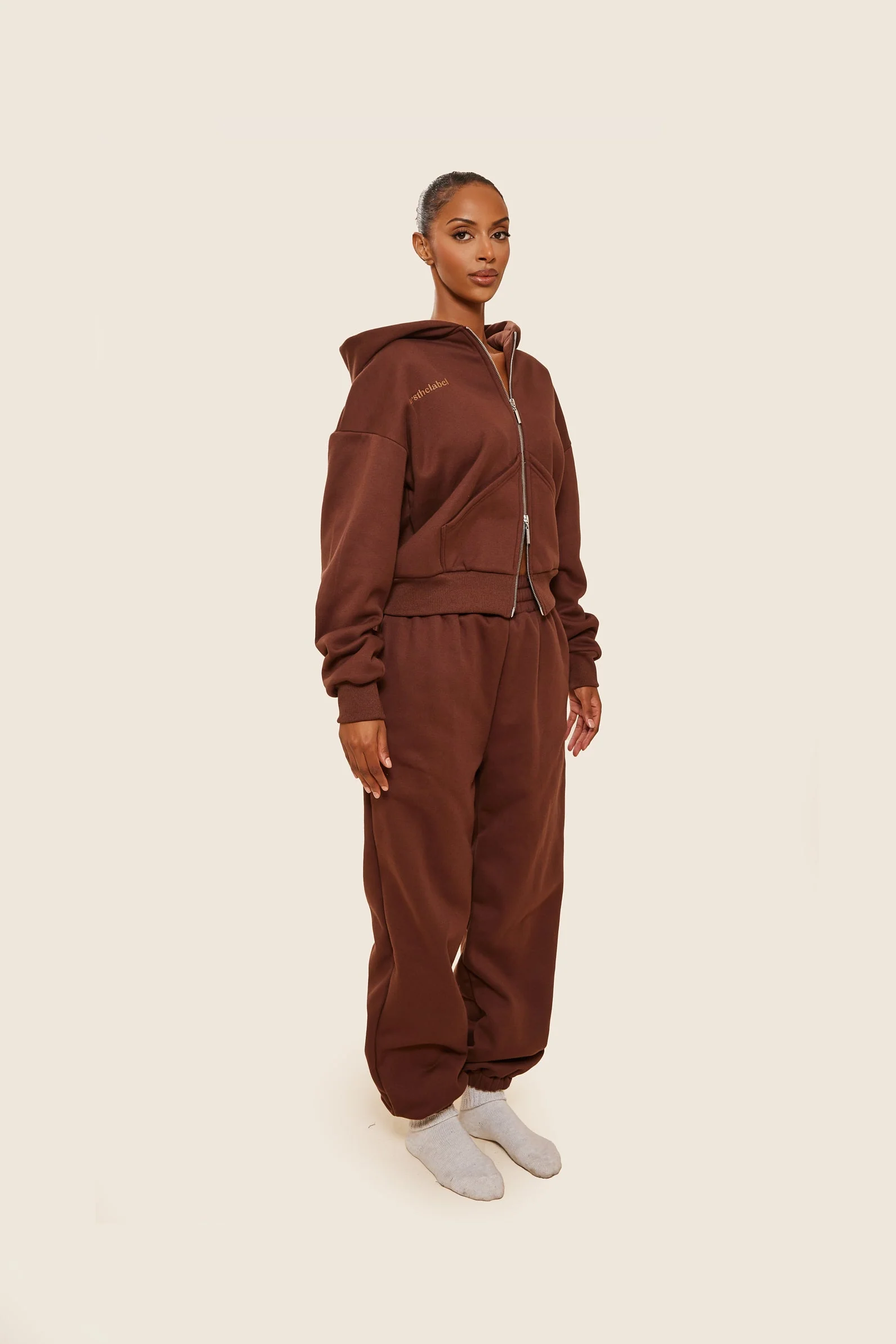 The Classics Cuffed Joggers in Brown - Image 6
