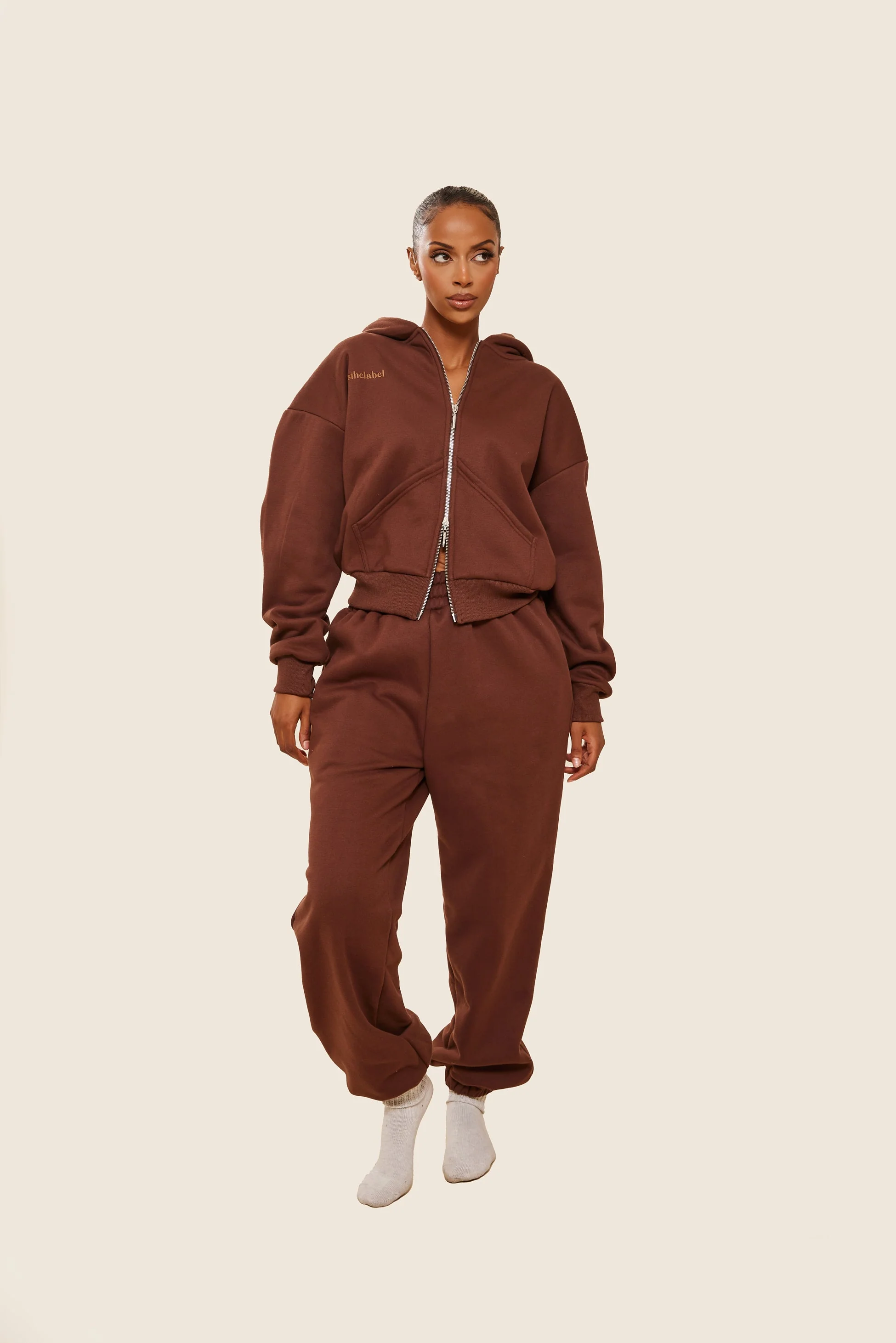 The Classics Cuffed Joggers in Brown - Image 8