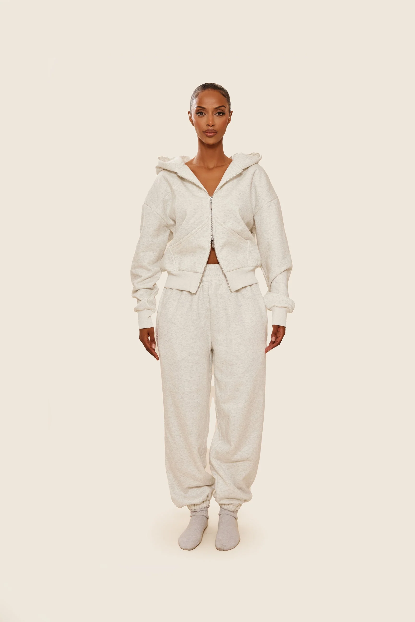 The Classics Cuffed Joggers in Grey Marl - Image 7