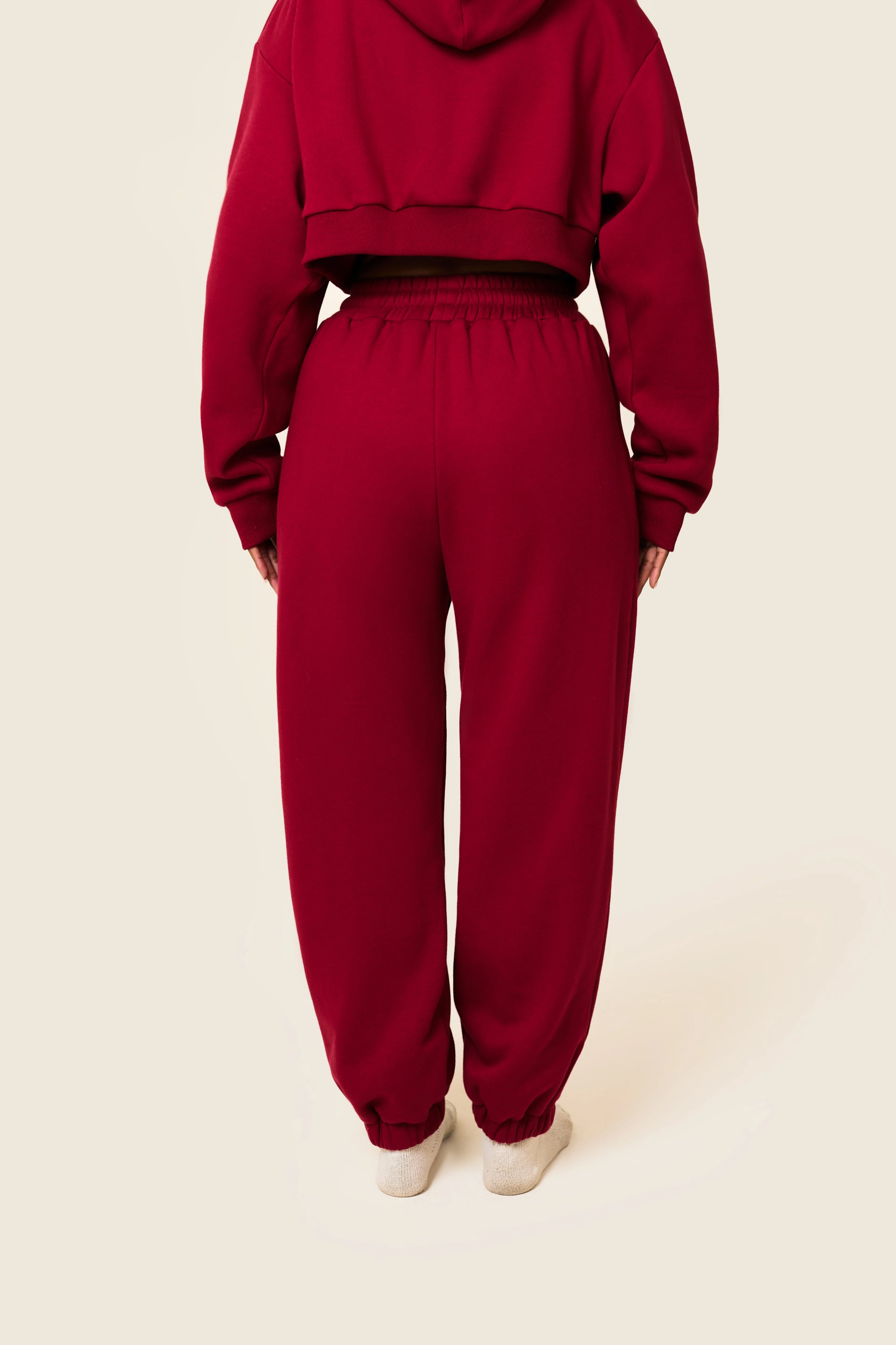 The Classics Cuffed Joggers in Red - Image 5