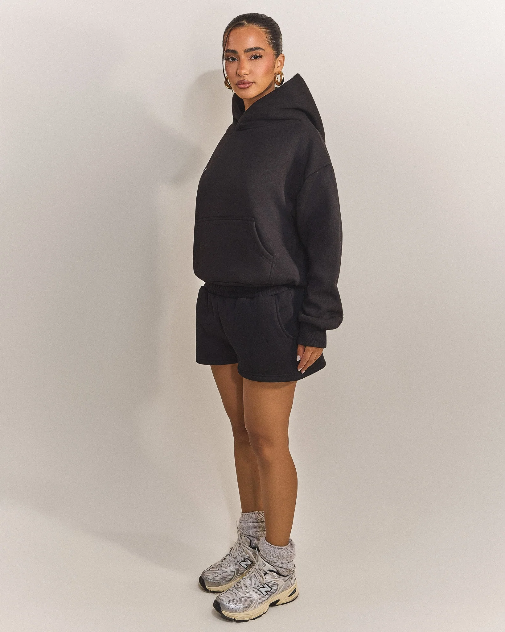 The Classics Hoodie in Black - Image 3