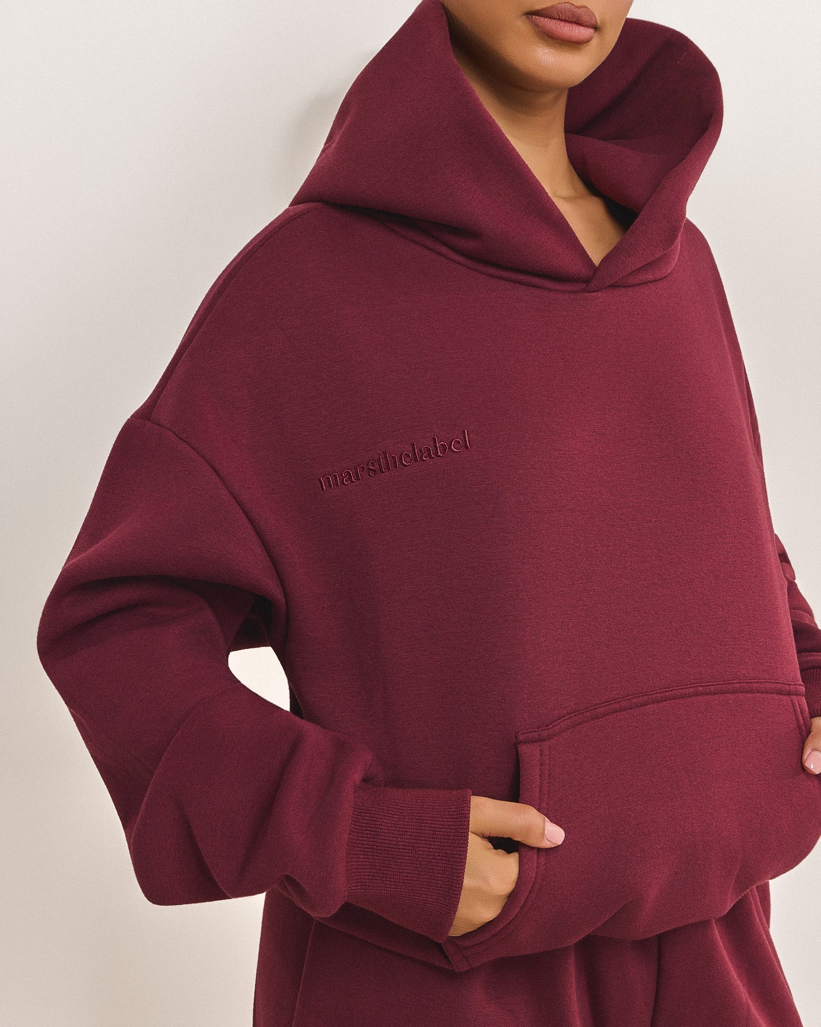 The Classics Hoodie in Wine - Image 4