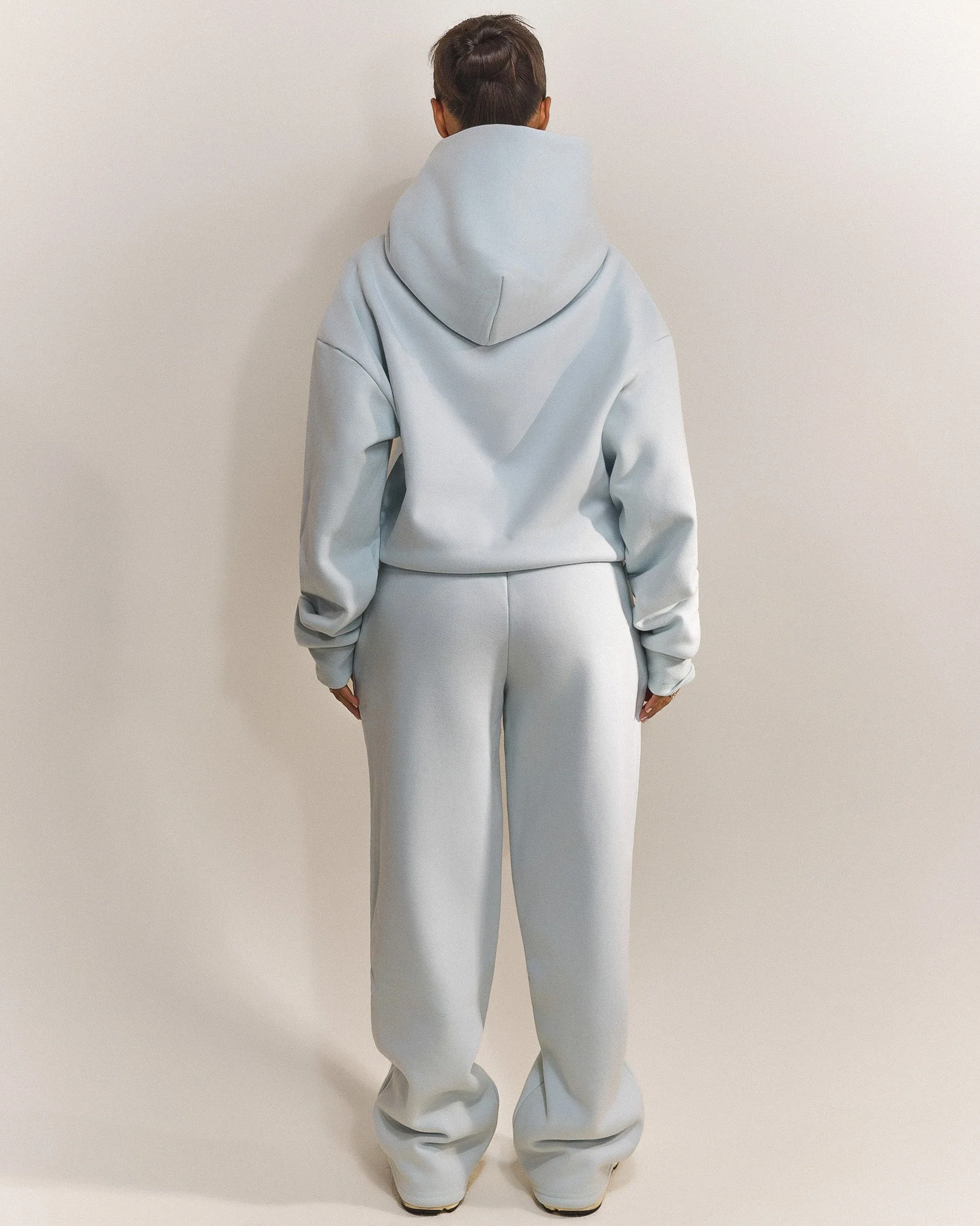 The Classics Longline Zip Jacket in Baby Blue - Image 4