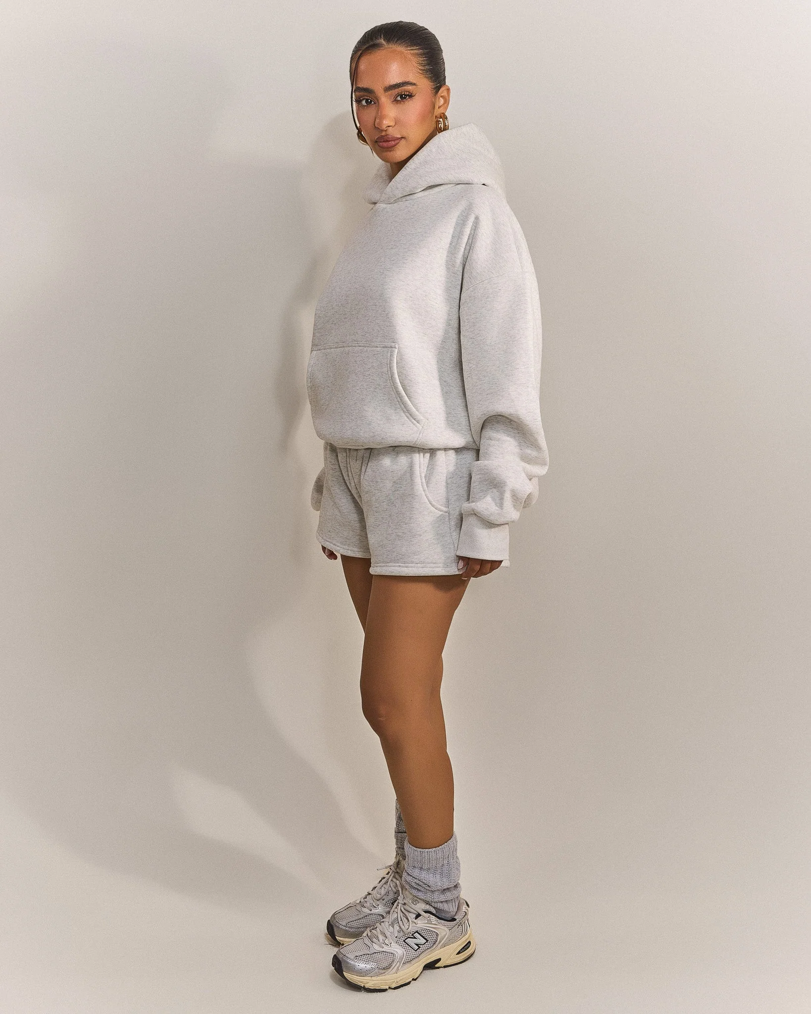 The Classics Shorts in Grey Marl - Image 3