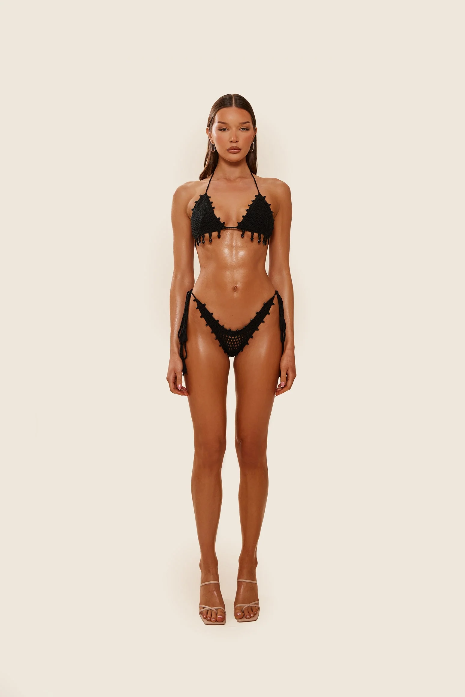 The Crochet Bikini in Black - Image 3