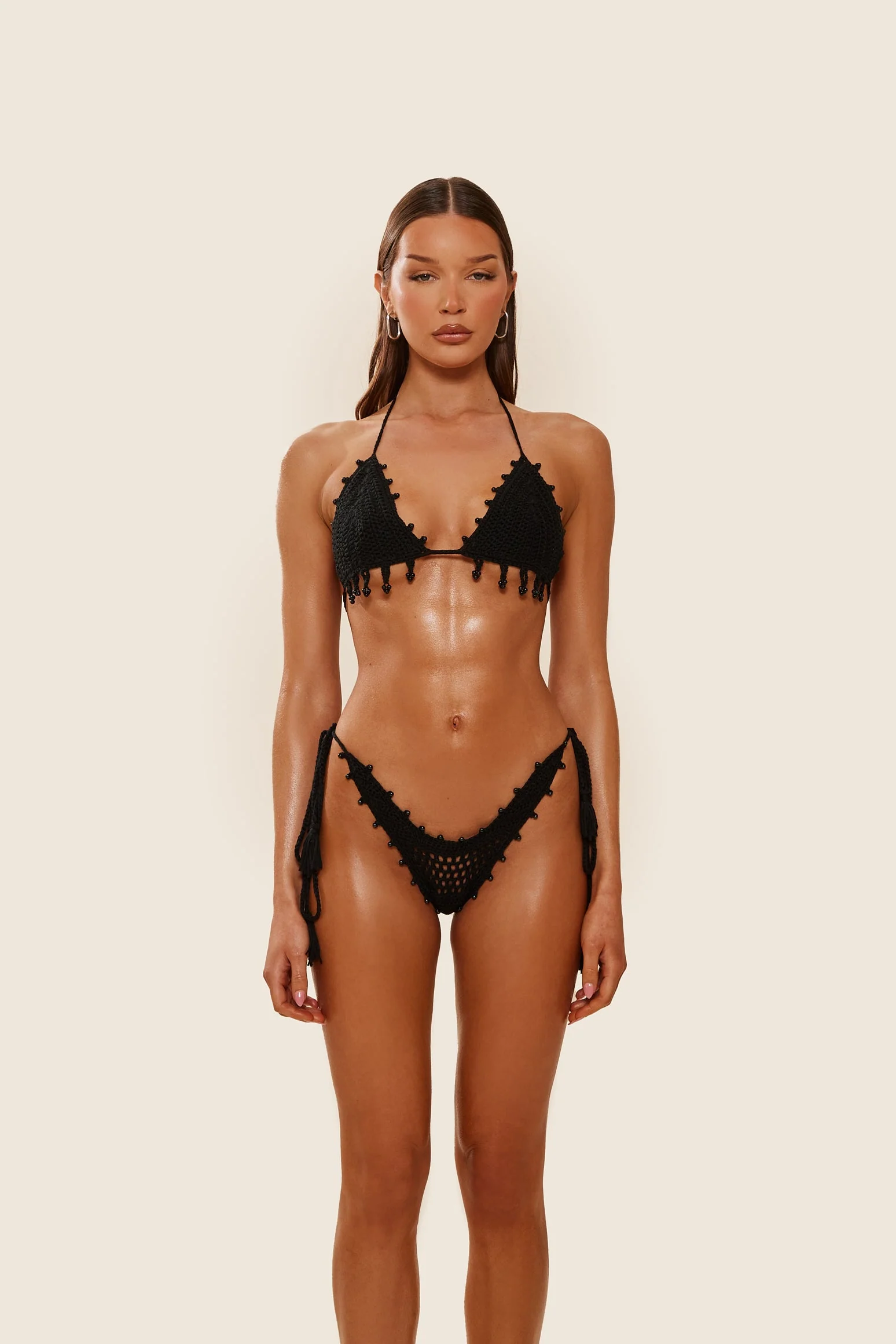The Crochet Bikini in Black - Image 4