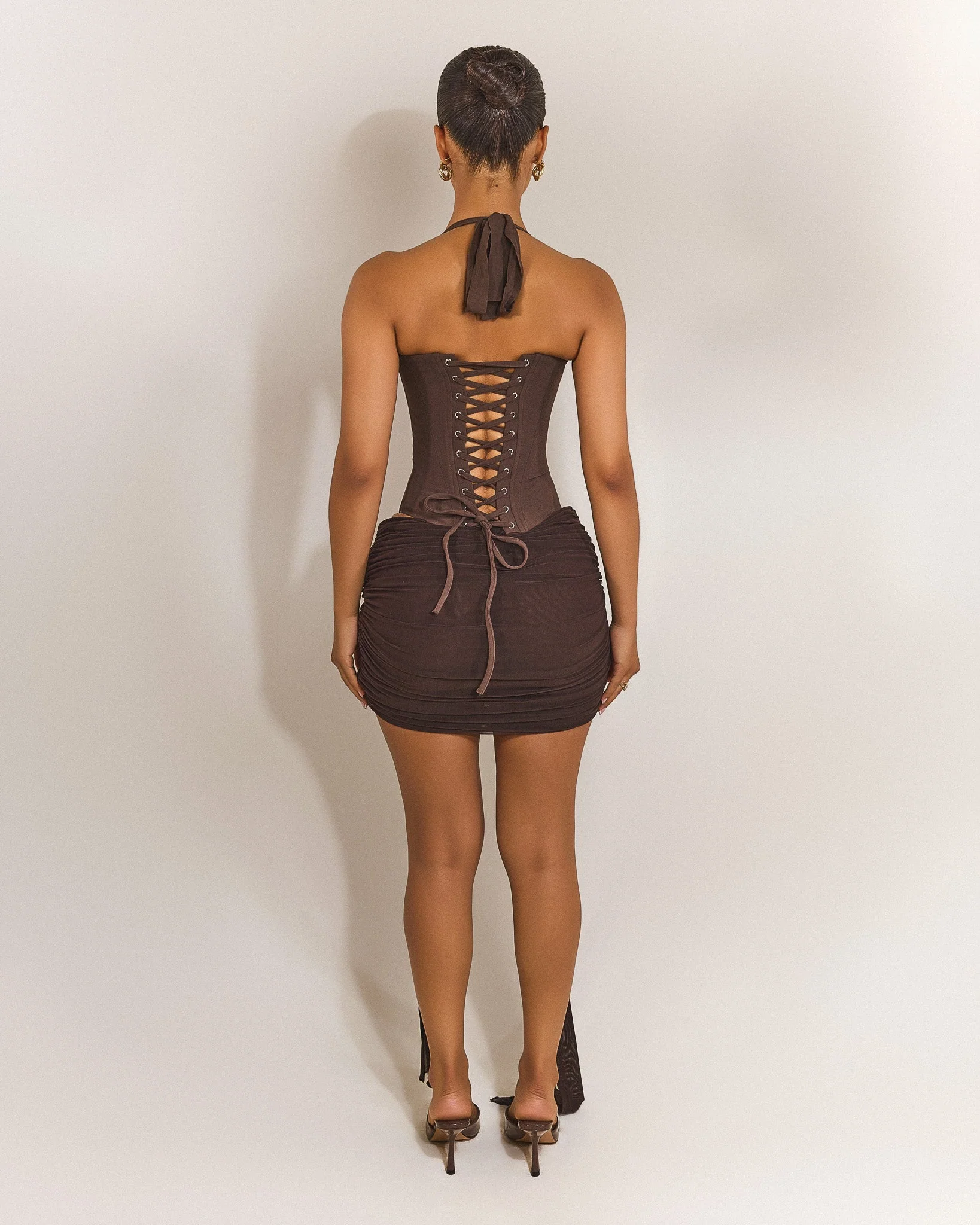 The Zadie Skirt in Brown - Image 11