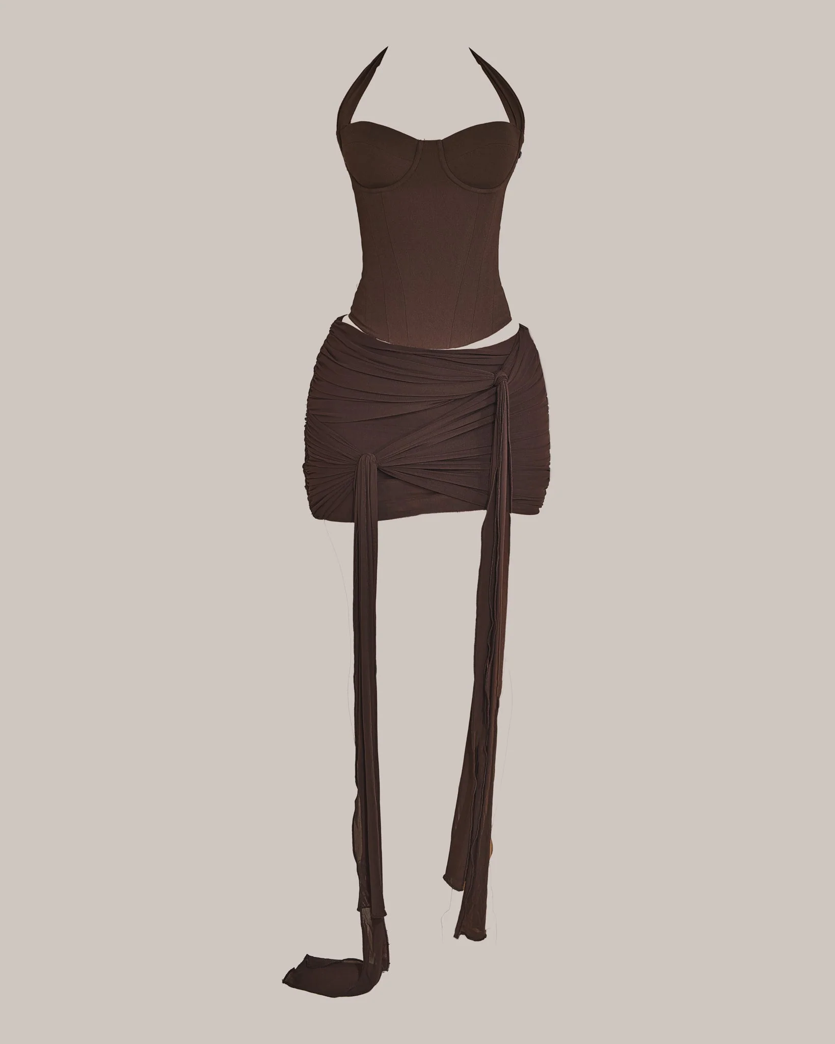 The Zadie Skirt in Brown - Image 12