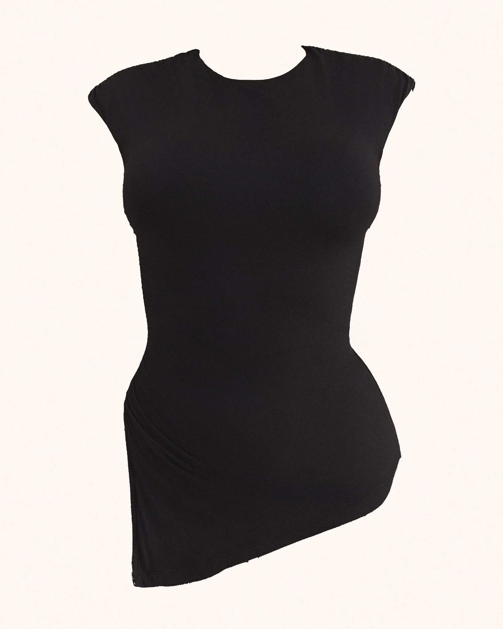 The Drape Ruche Top in Black - Image 8