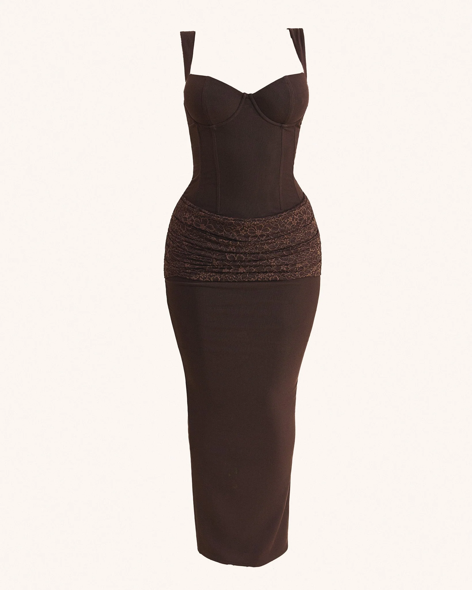 The Elodie Maxi Dress in Brown - Image 6