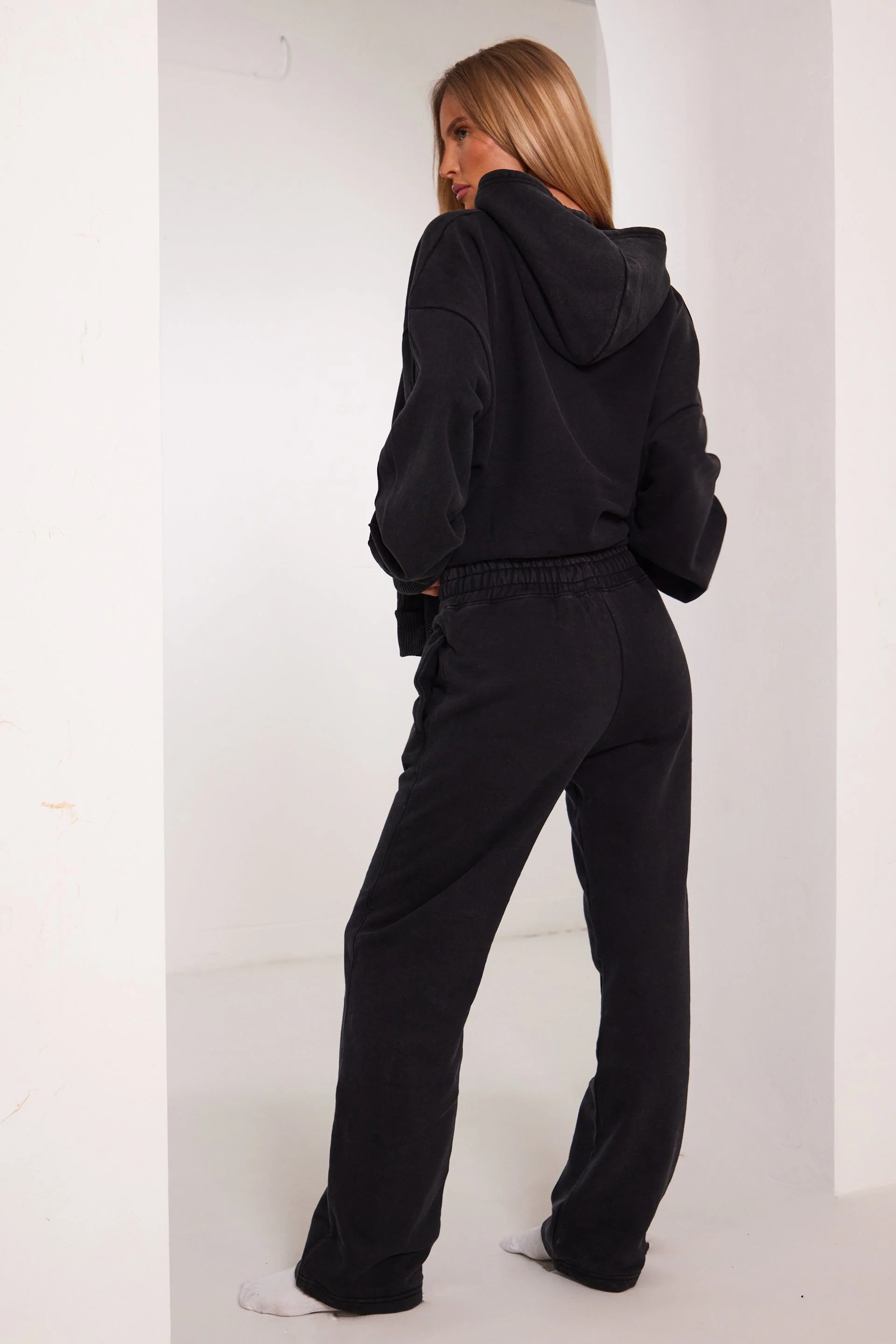 The Embossed Joggers in Charcoal - Image 4
