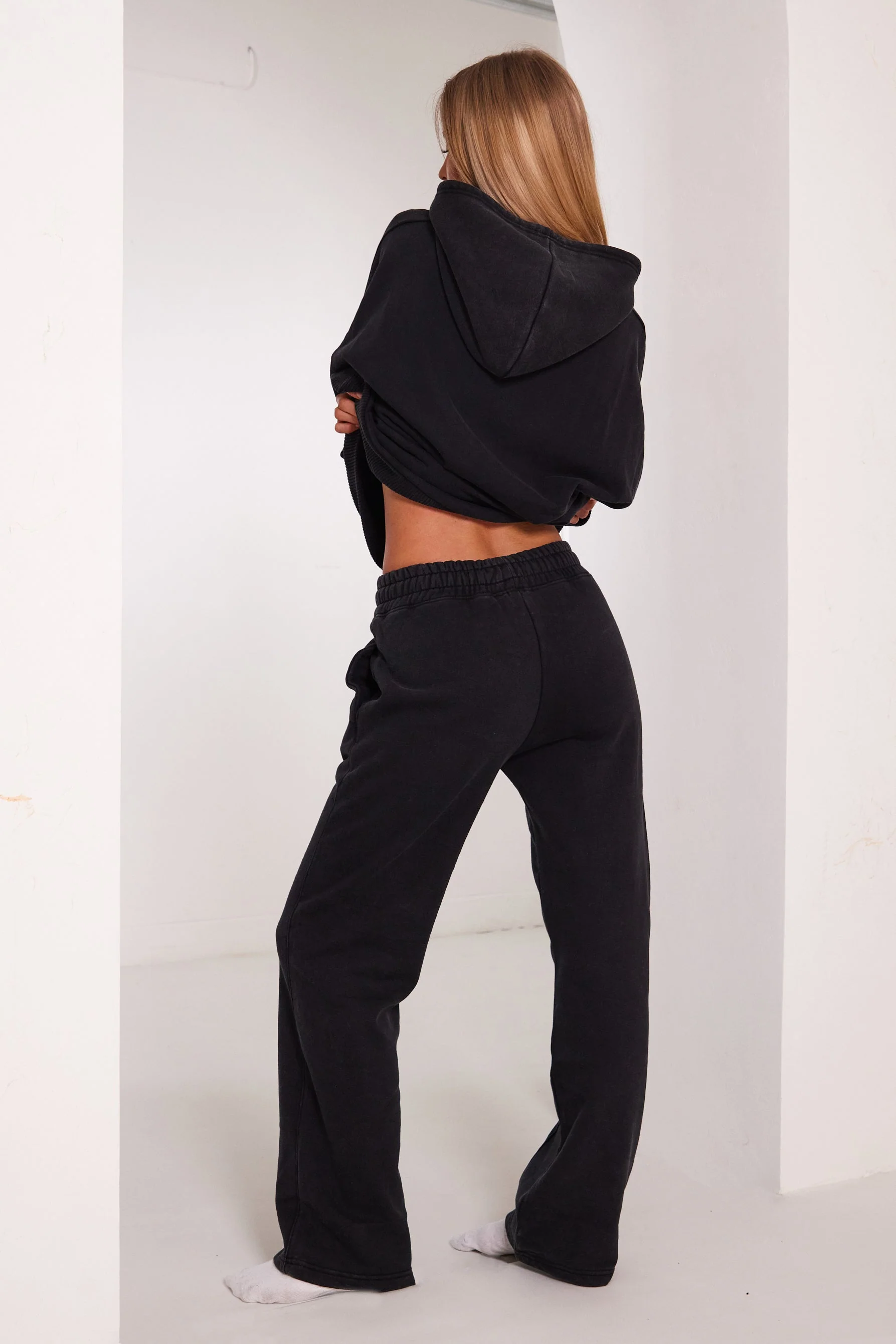 The Embossed Joggers in Charcoal - Image 5