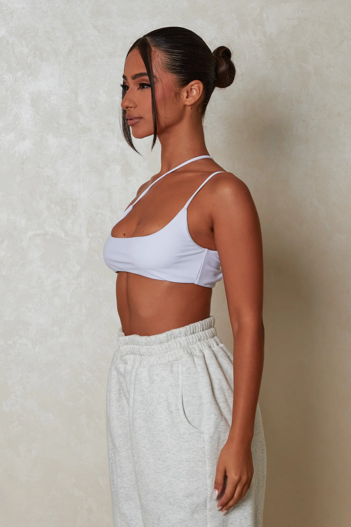 The Essentials Bralet in White - Image 2
