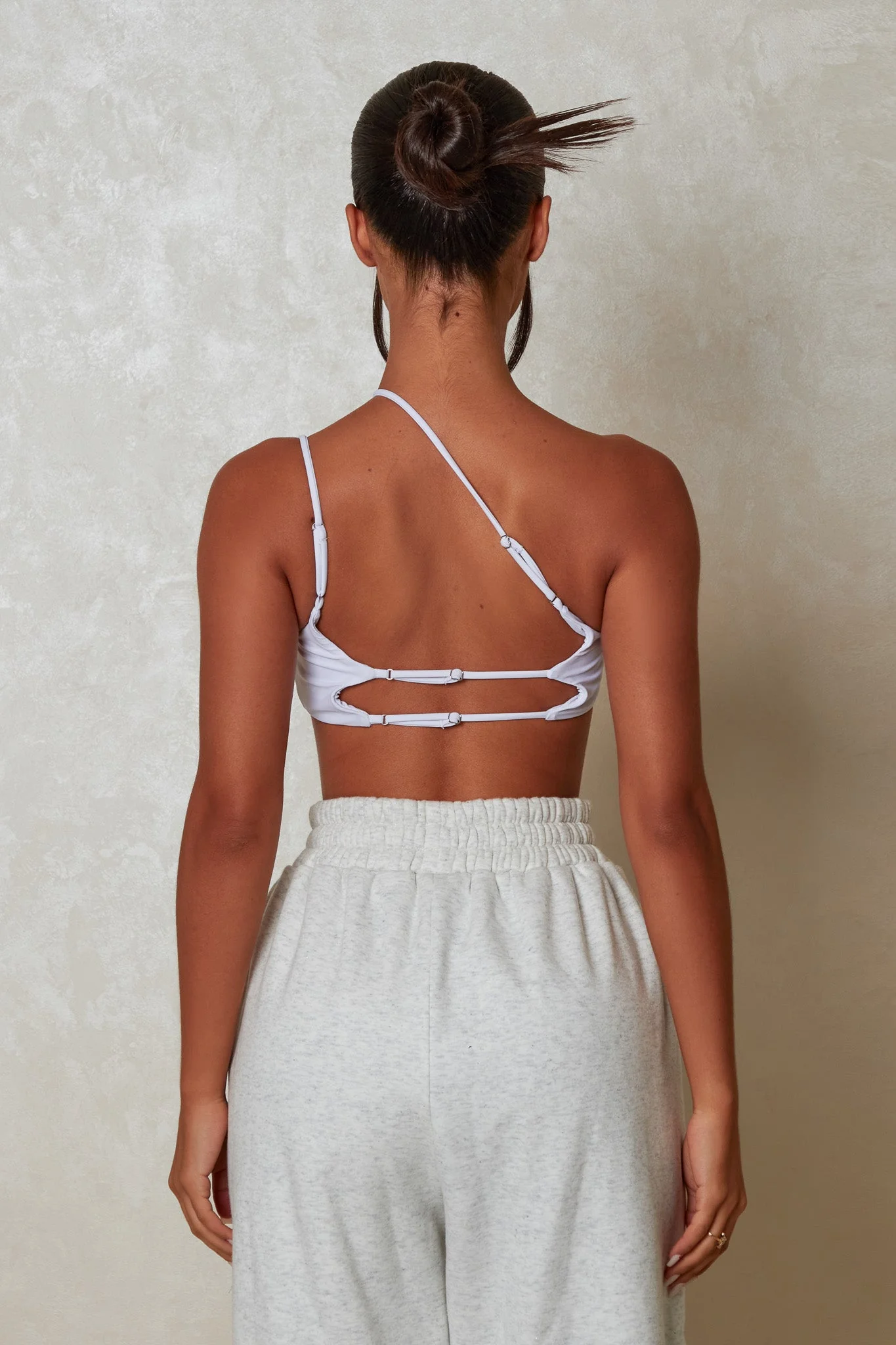 The Essentials Bralet in White - Image 3