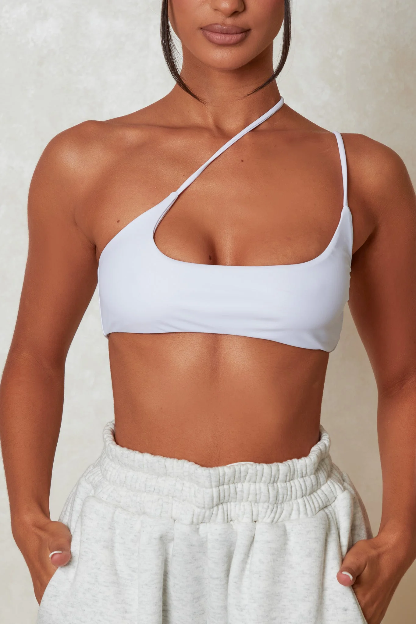 The Essentials Bralet in White - Image 4